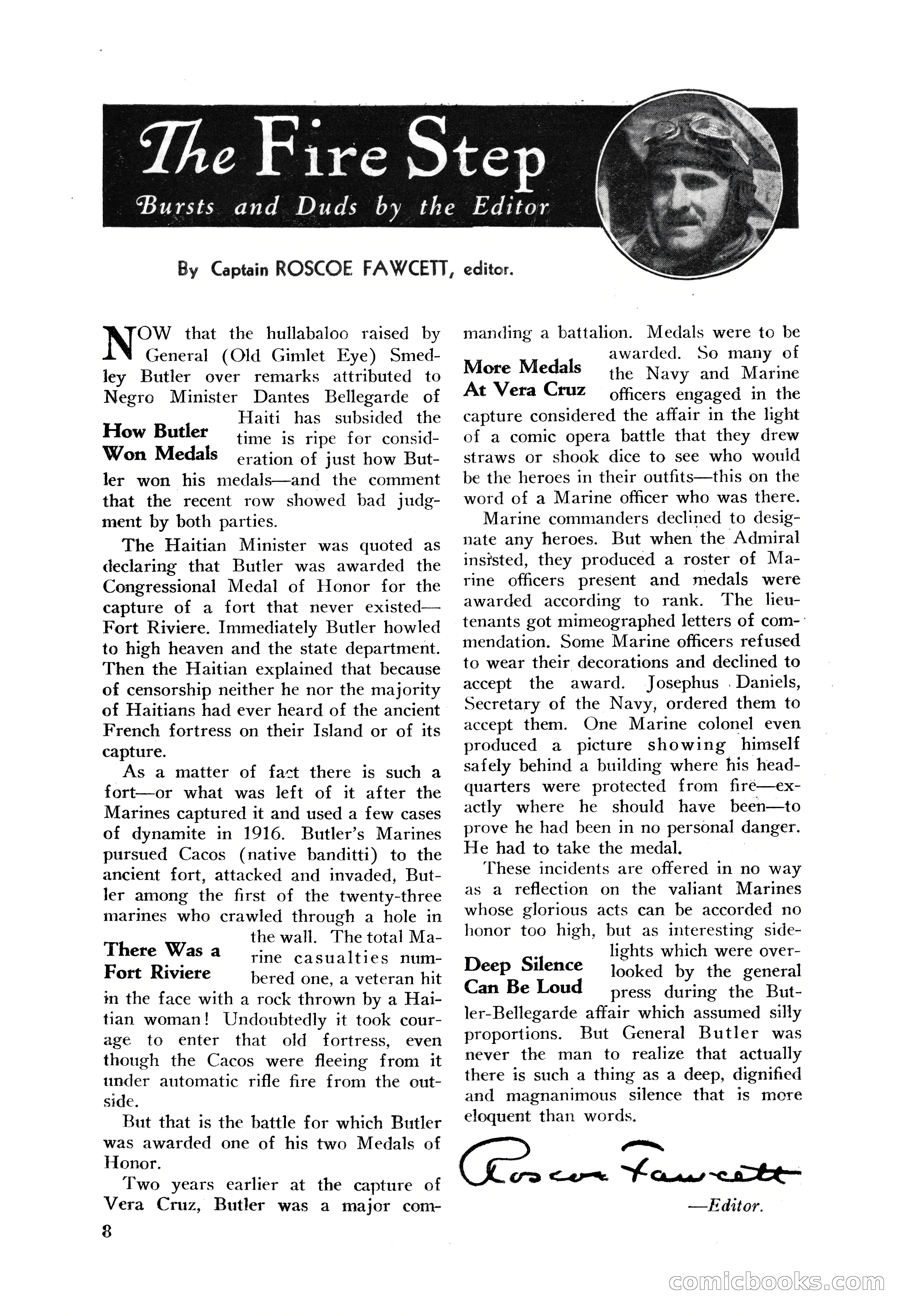 Battle Stories, August 1931 — page 8 of 164