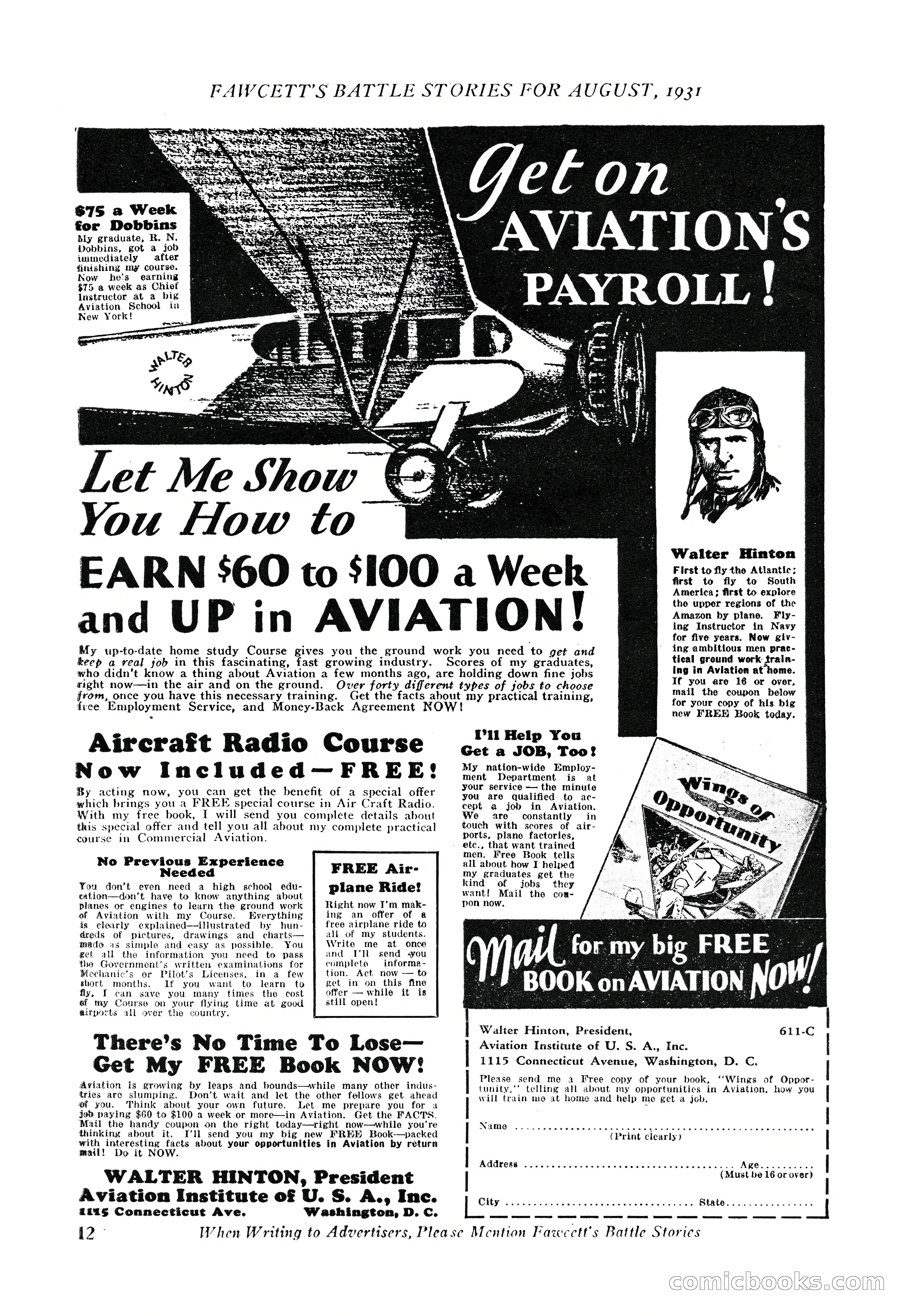Battle Stories, August 1931 — page 12 of 164