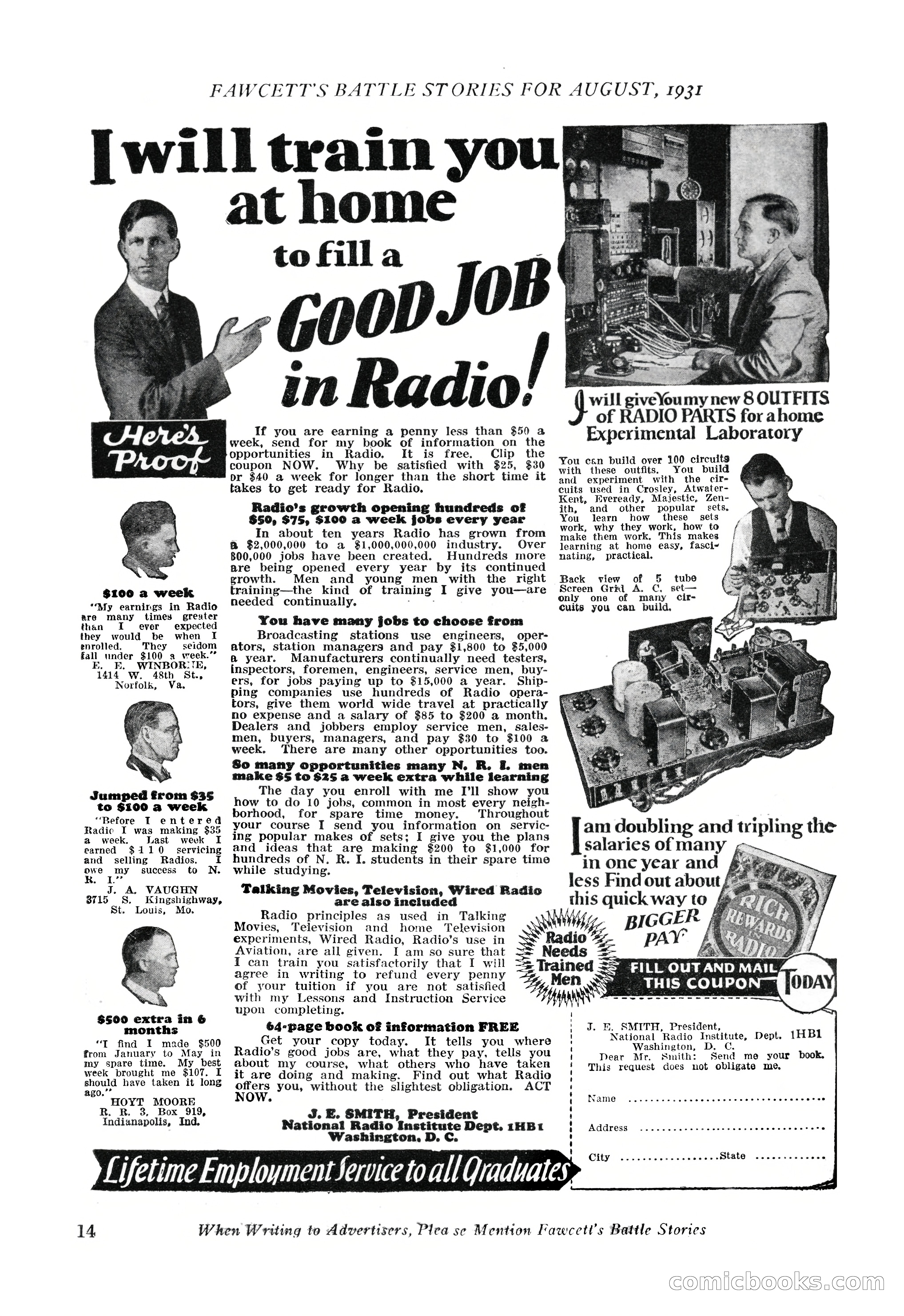 Battle Stories, August 1931 — page 14 of 164