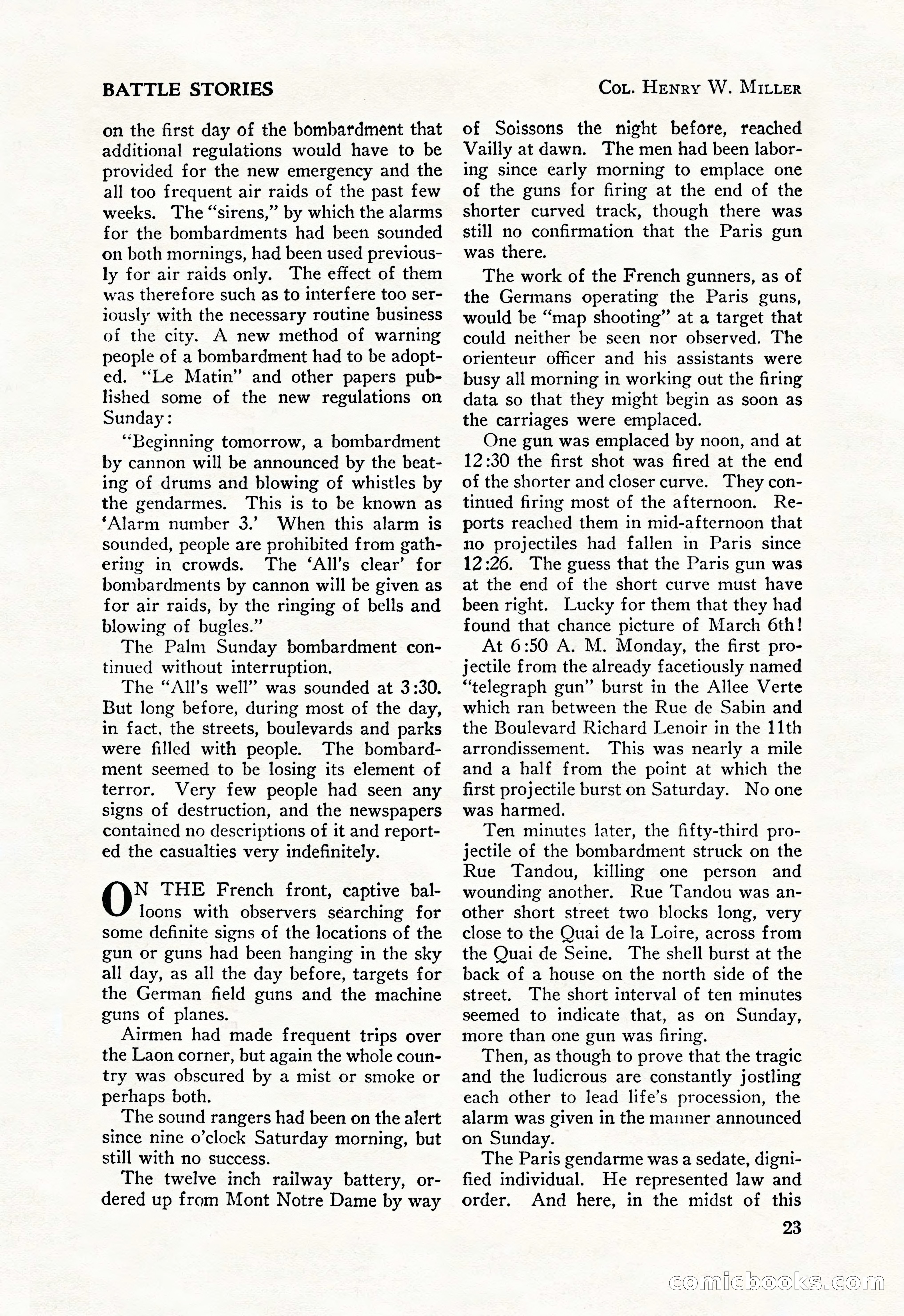 Battle Stories, August 1931 — page 23 of 164