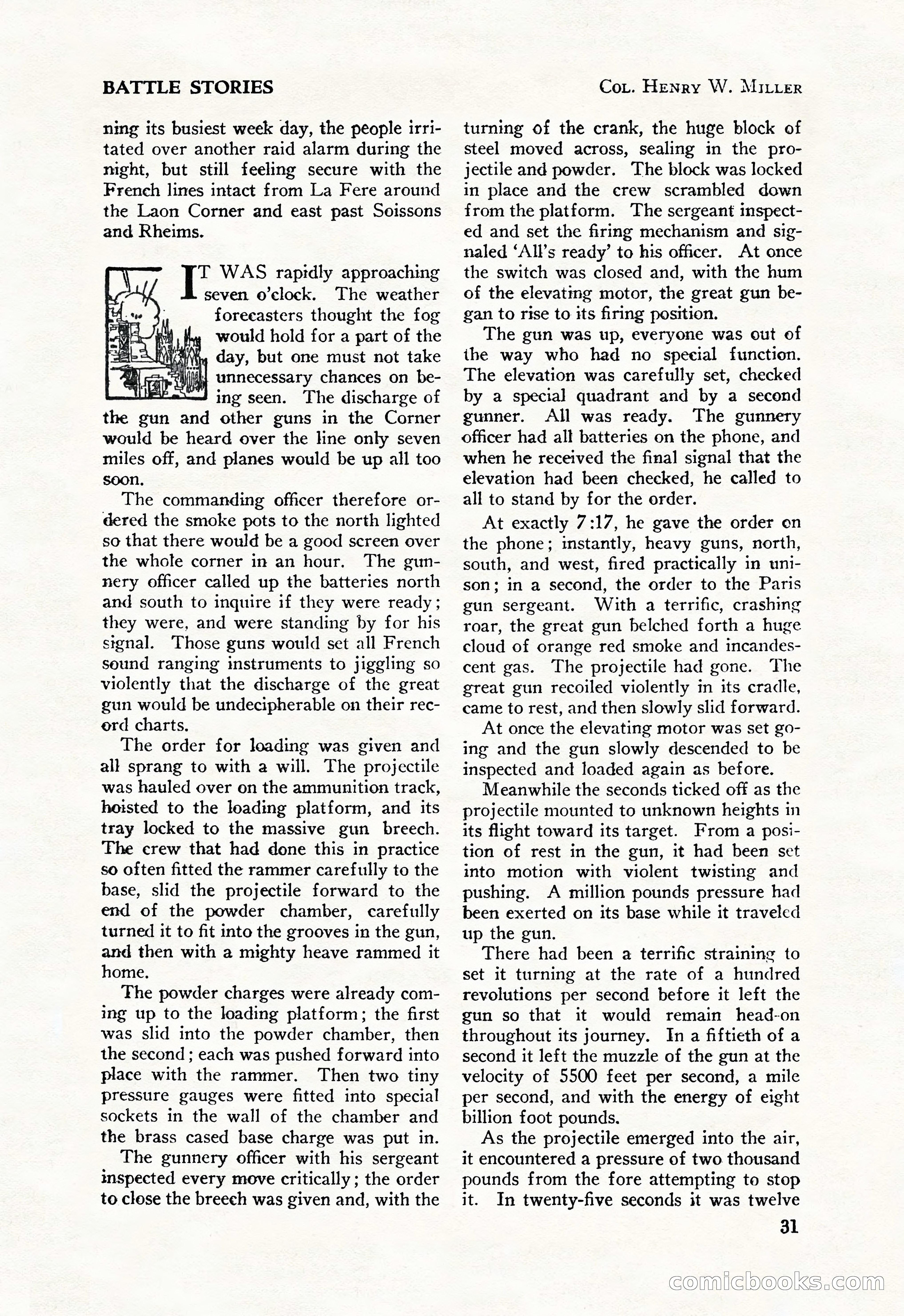 Battle Stories, August 1931 — page 31 of 164