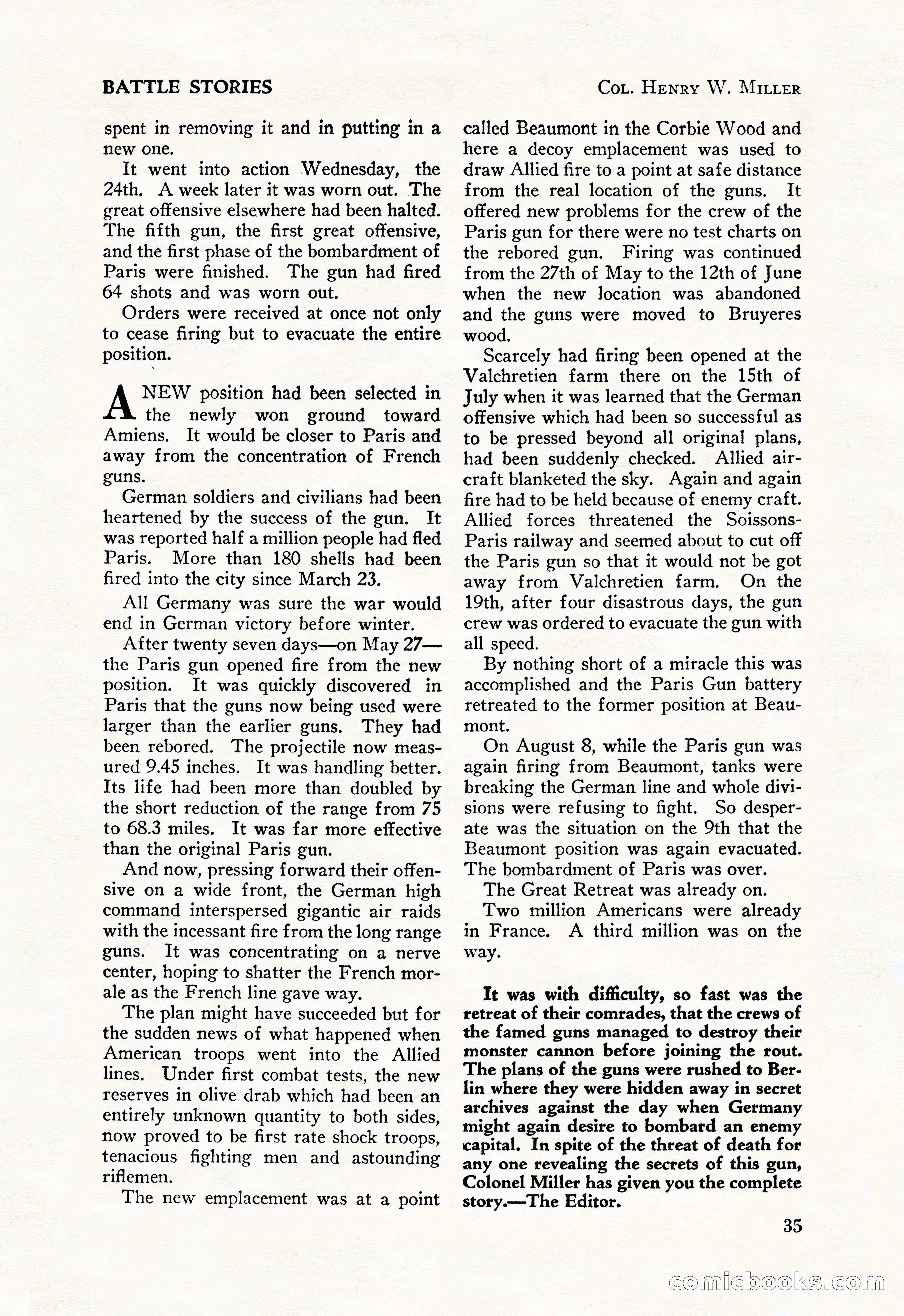 Battle Stories, August 1931 — page 35 of 164