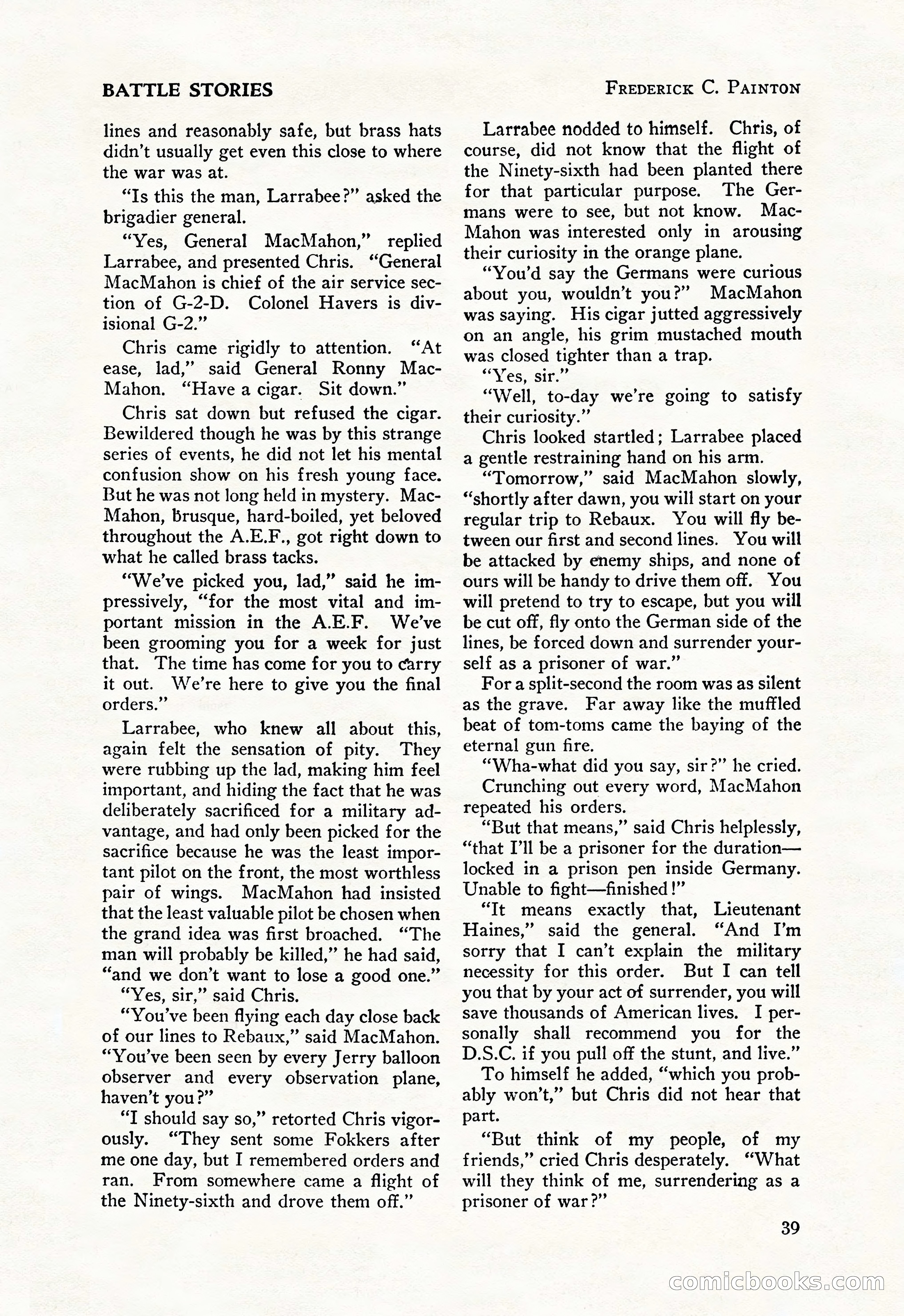 Battle Stories, August 1931 — page 39 of 164