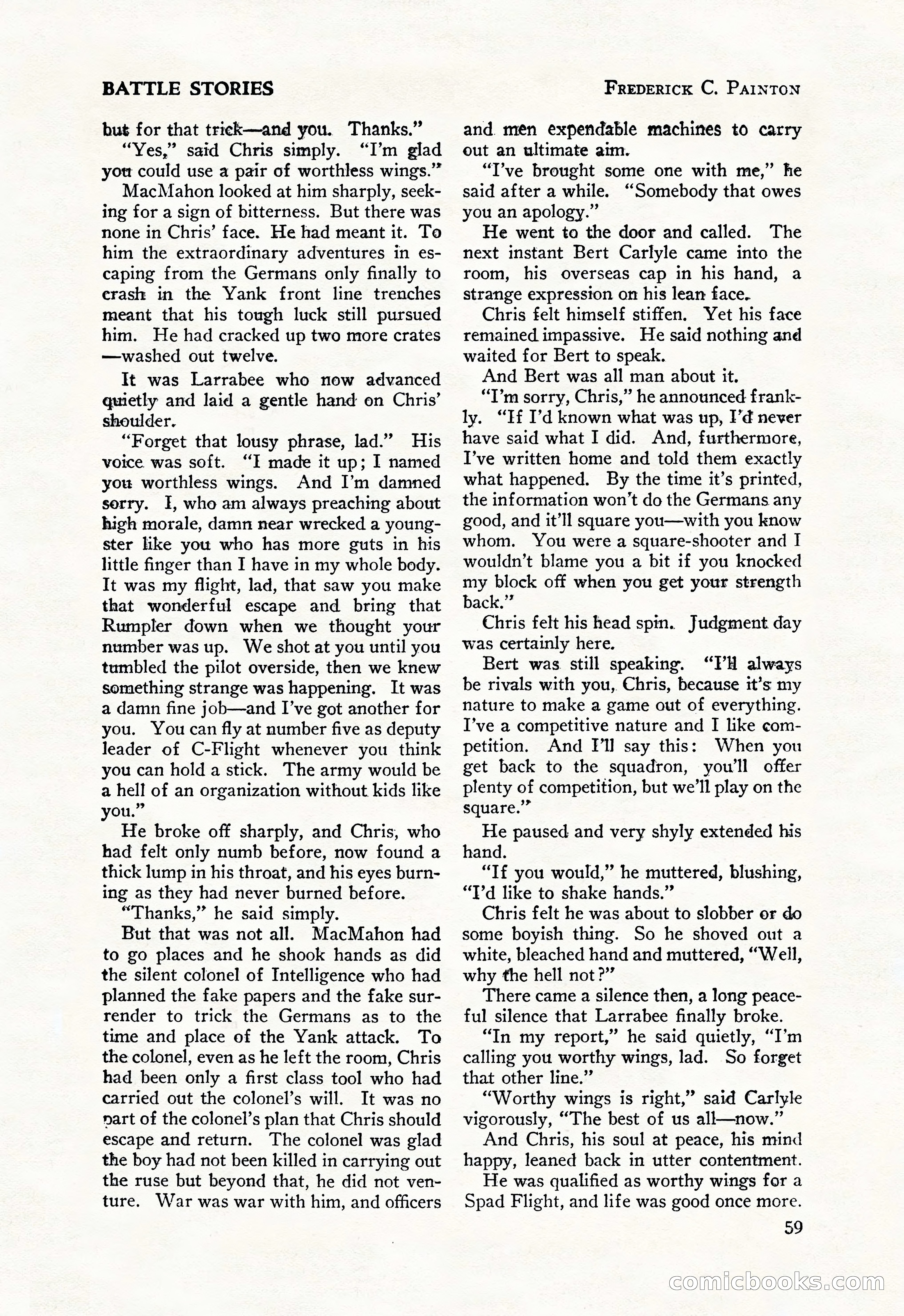 Battle Stories, August 1931 — page 59 of 164