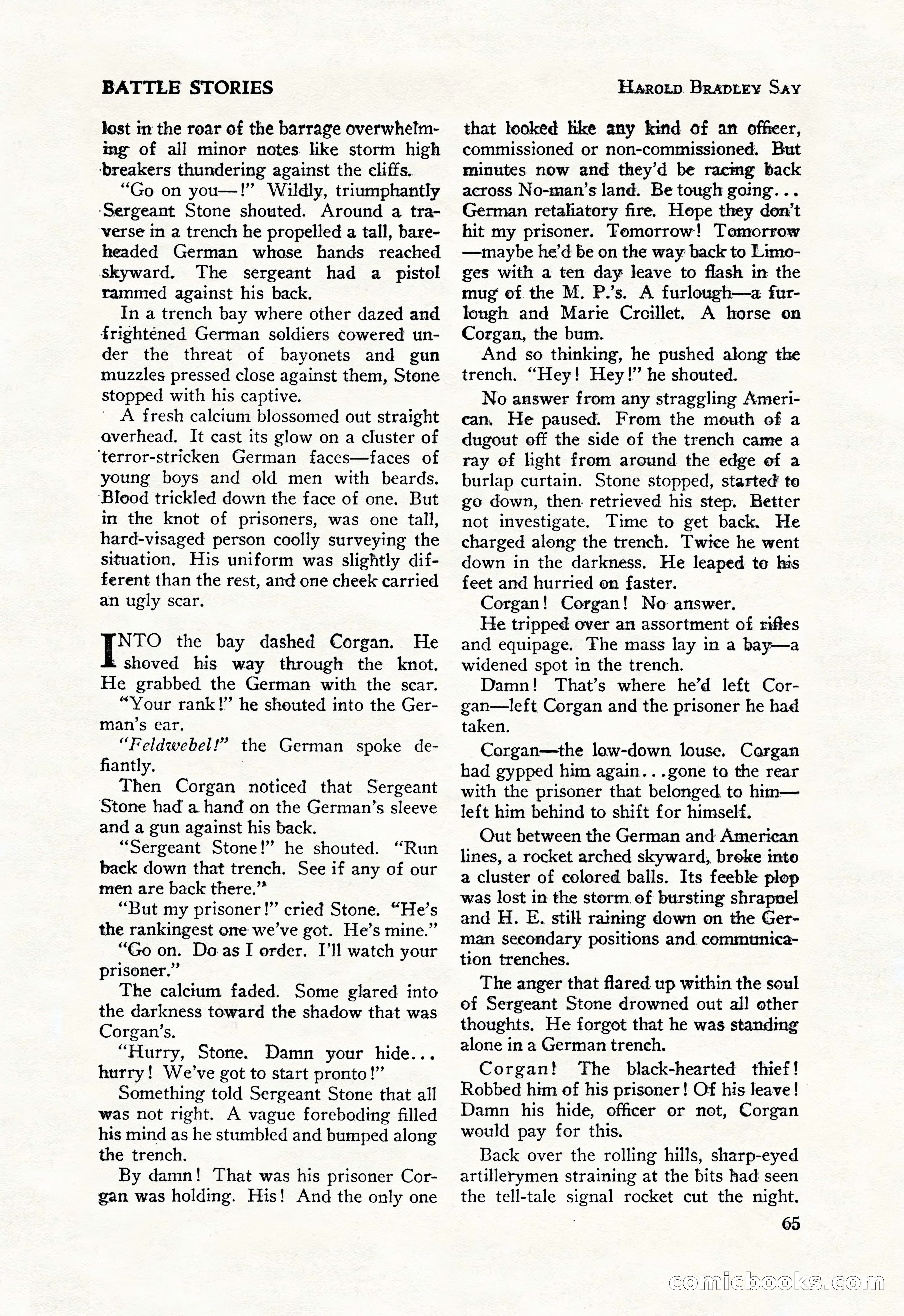 Battle Stories, August 1931 — page 65 of 164