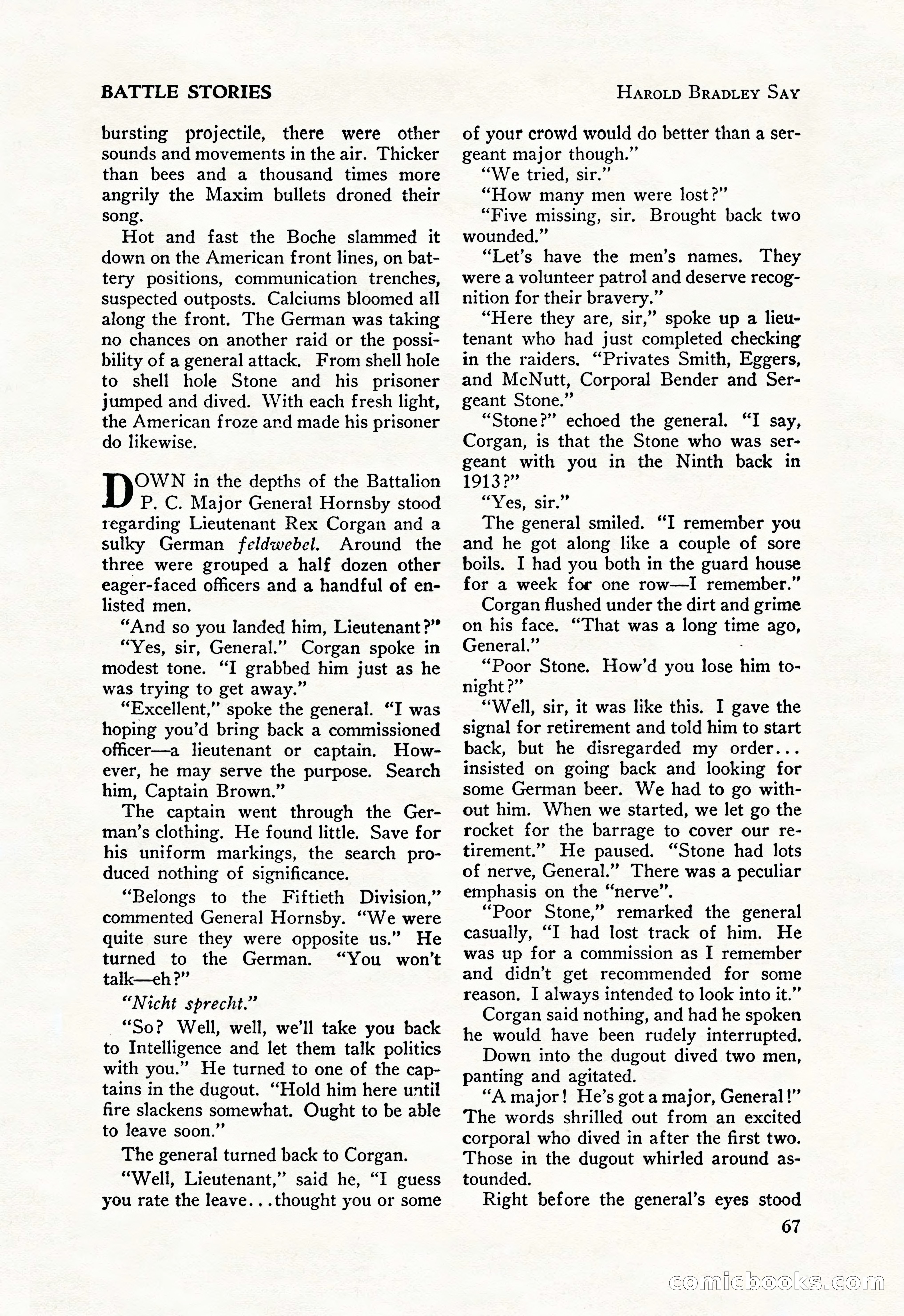 Battle Stories, August 1931 — page 67 of 164