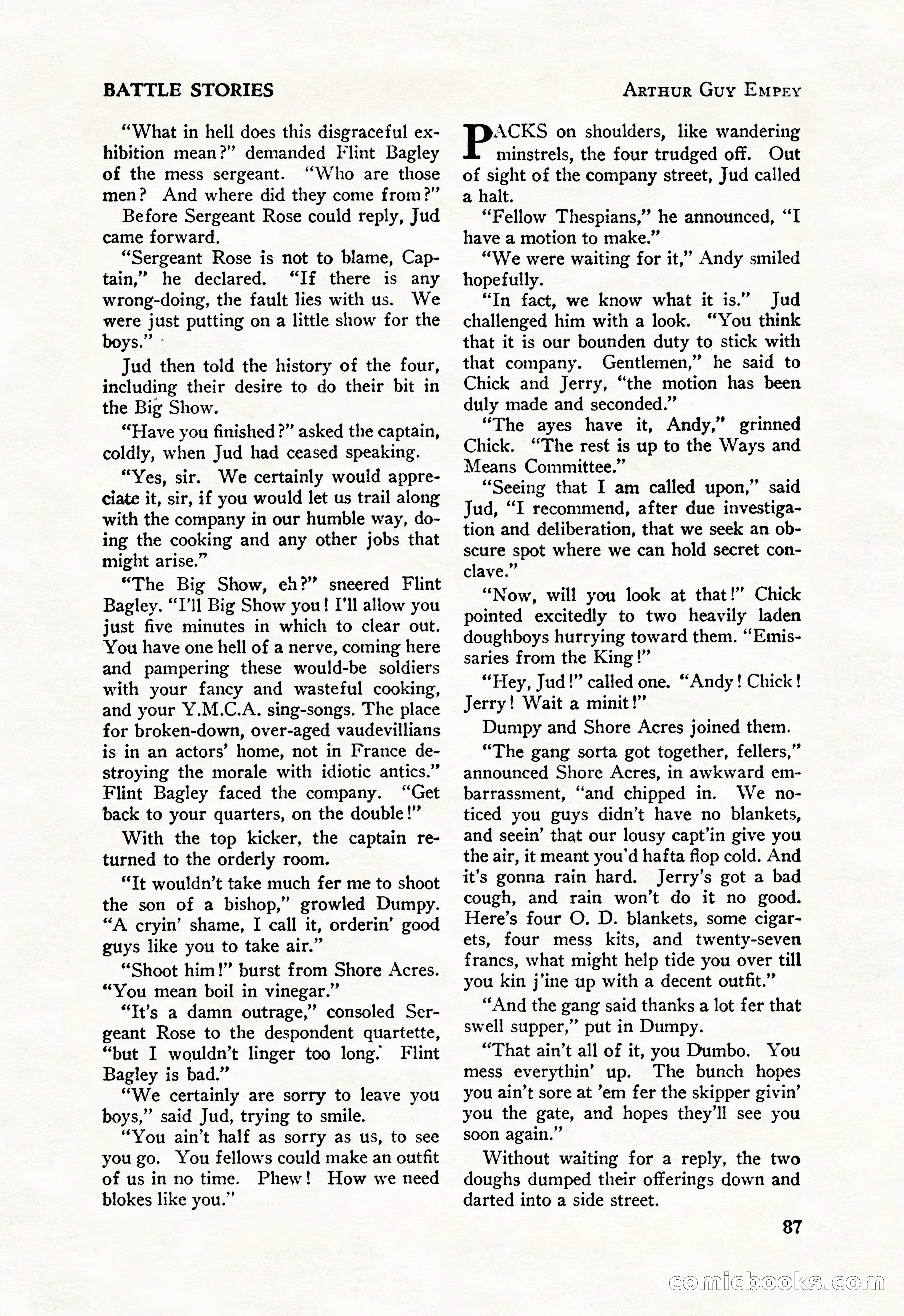 Battle Stories, August 1931 — page 87 of 164