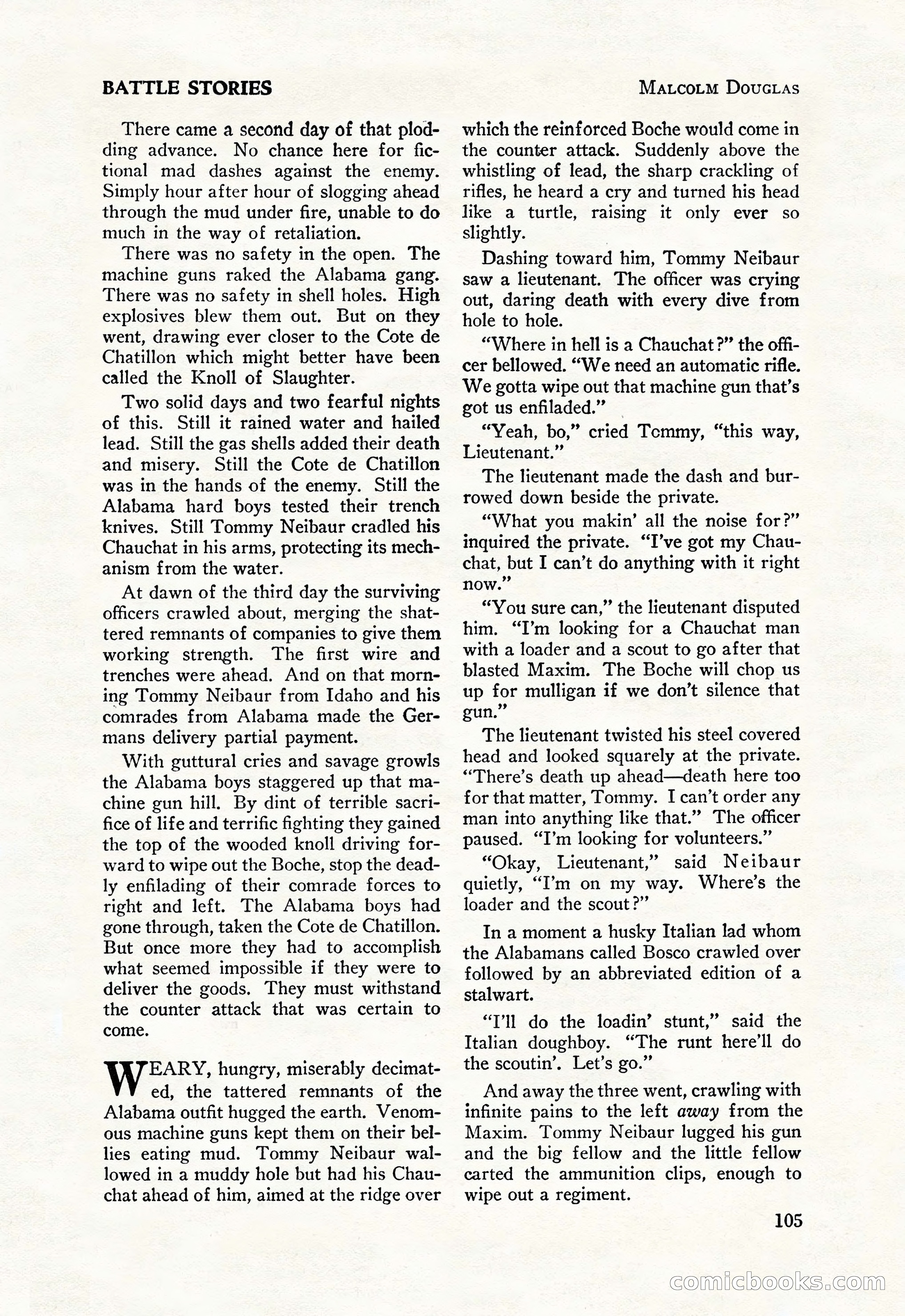 Battle Stories, August 1931 — page 105 of 164