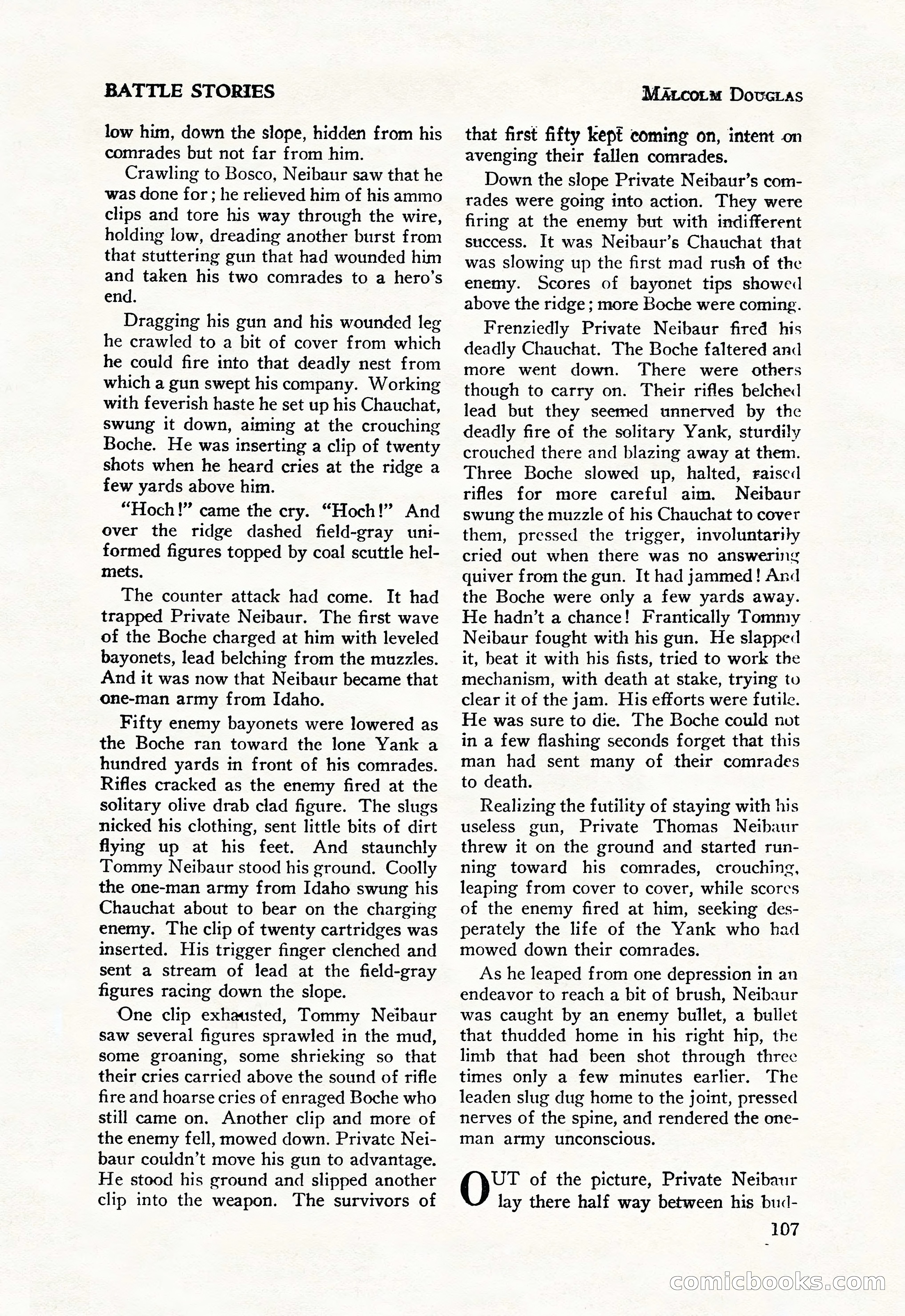 Battle Stories, August 1931 — page 107 of 164
