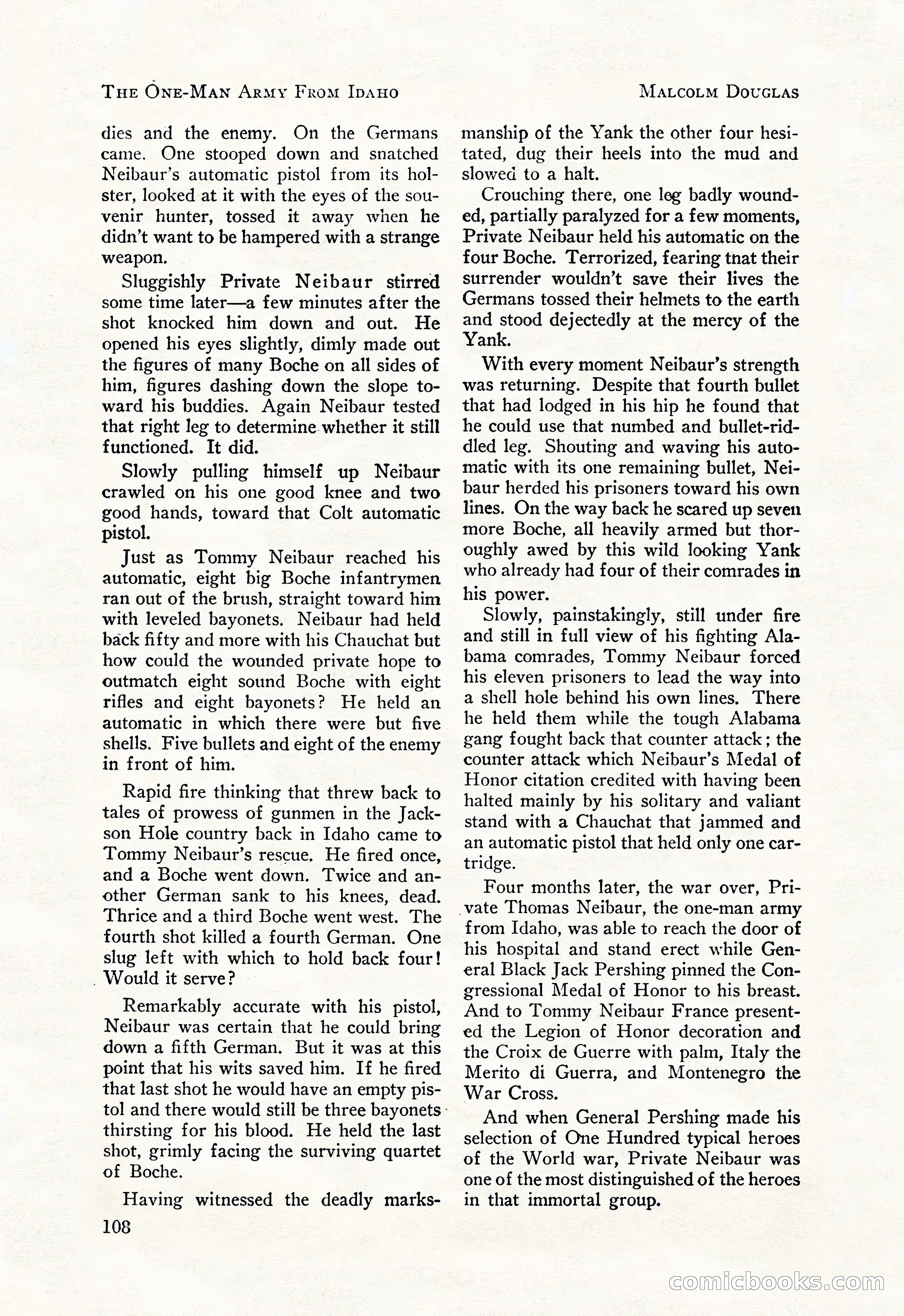 Battle Stories, August 1931 — page 108 of 164