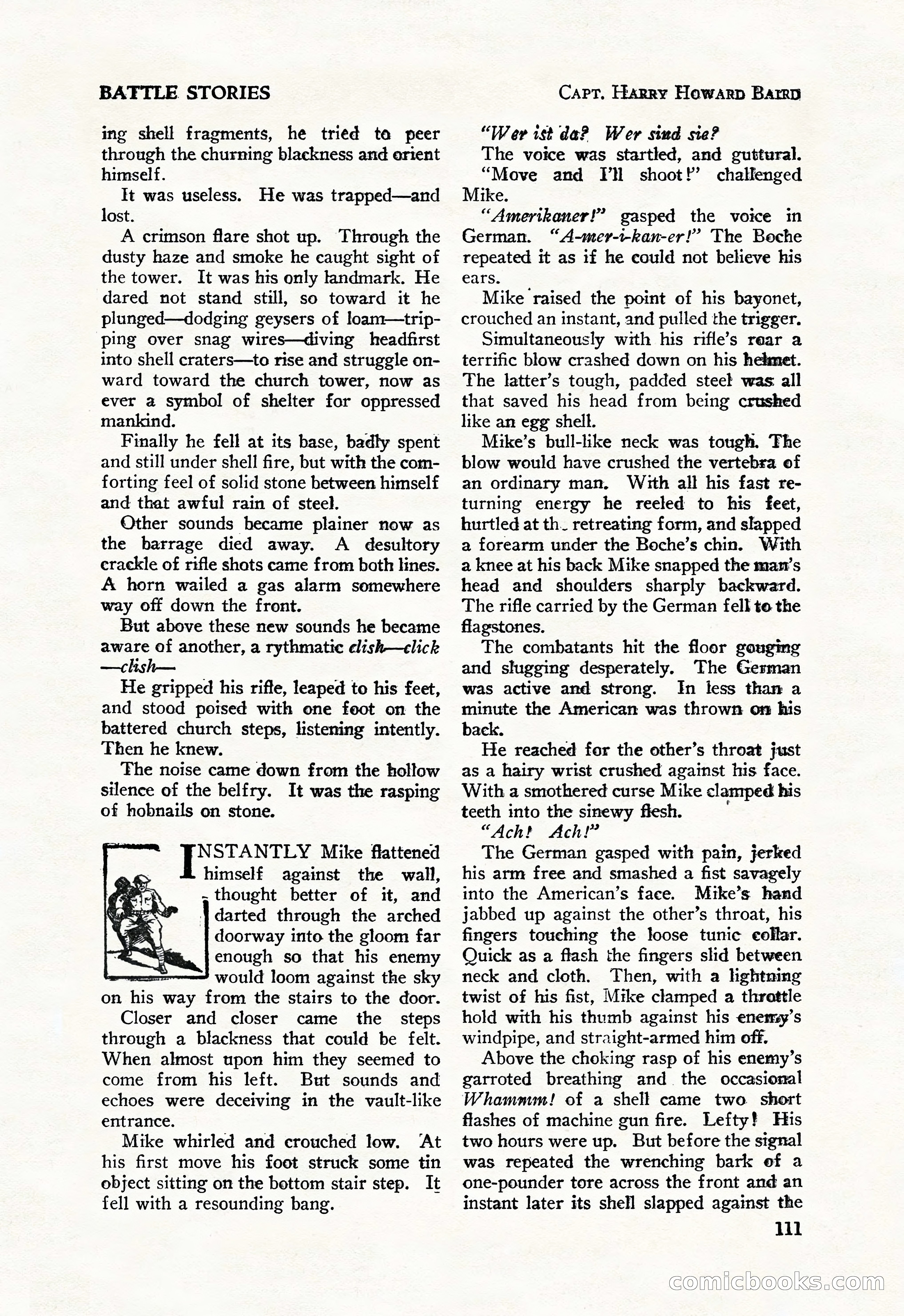 Battle Stories, August 1931 — page 111 of 164