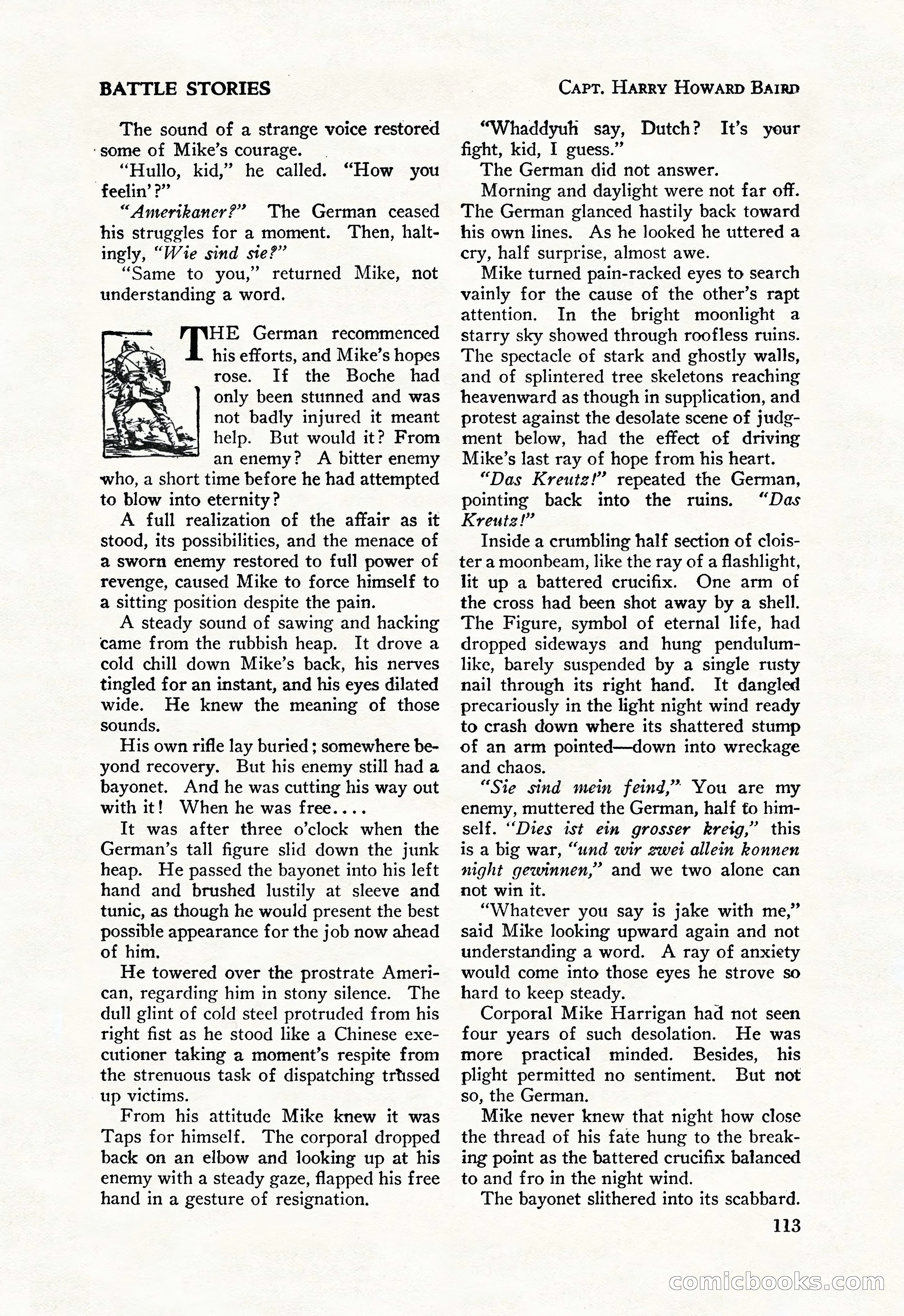 Battle Stories, August 1931 — page 113 of 164