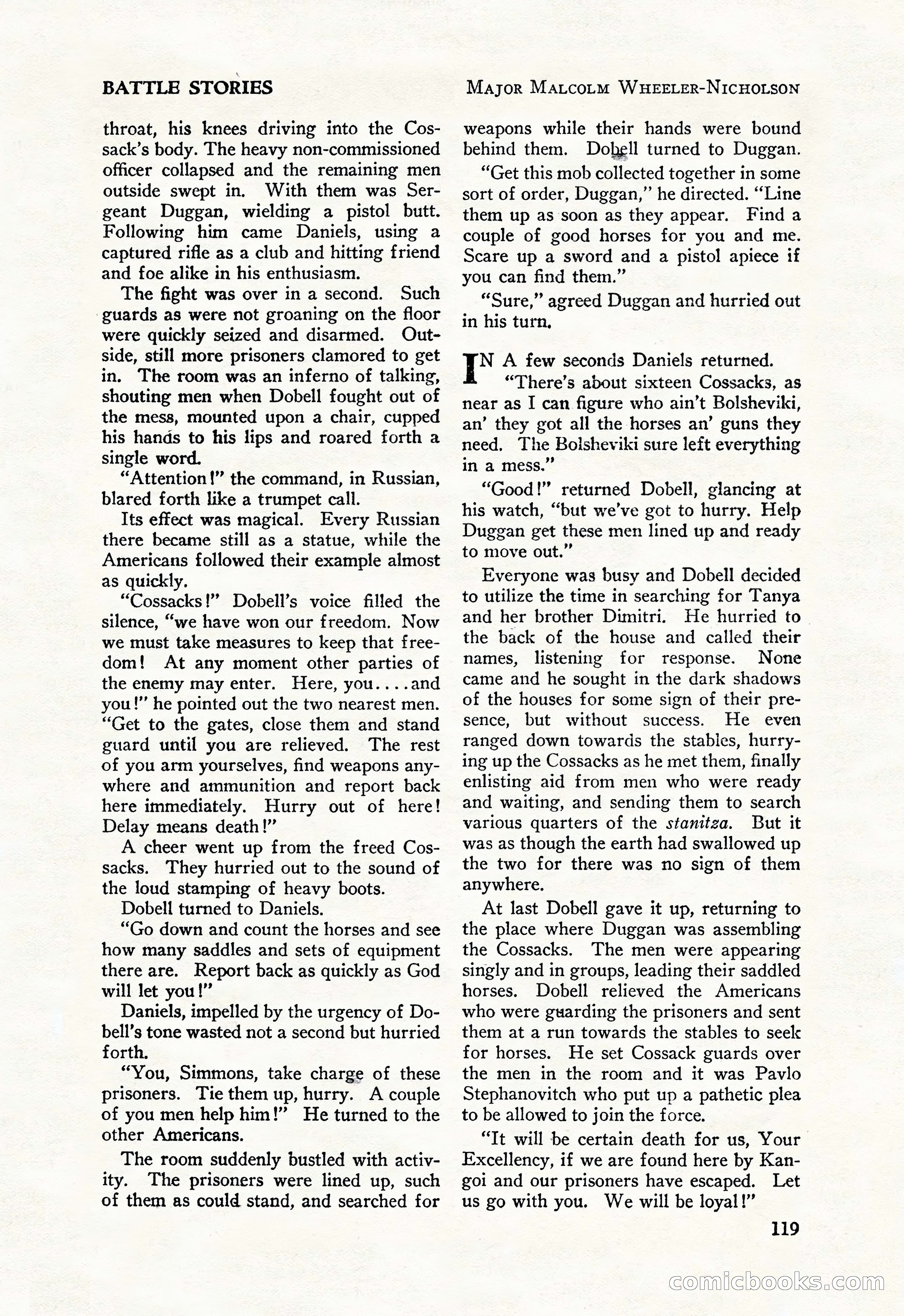 Battle Stories, August 1931 — page 119 of 164