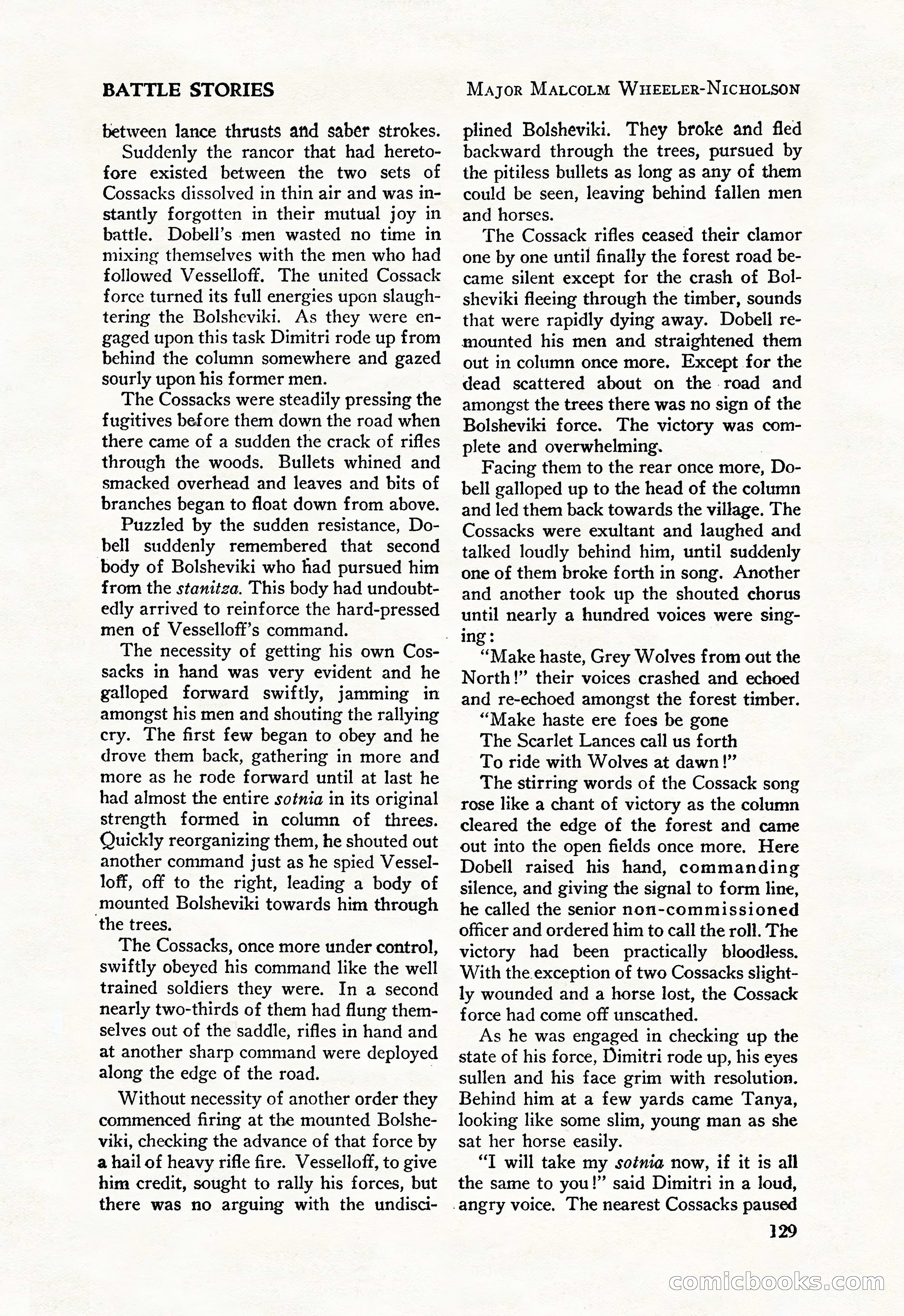 Battle Stories, August 1931 — page 129 of 164