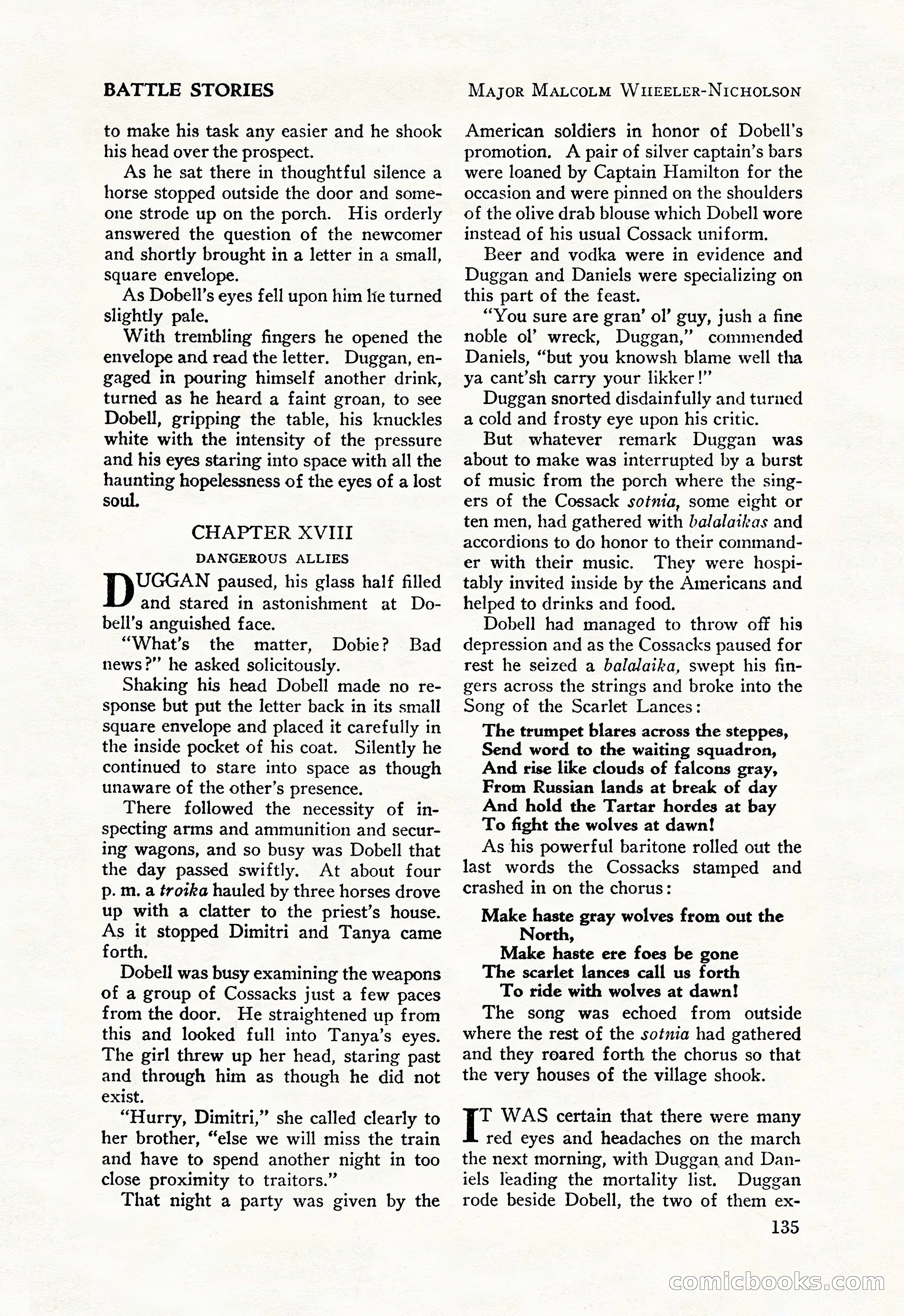 Battle Stories, August 1931 — page 135 of 164