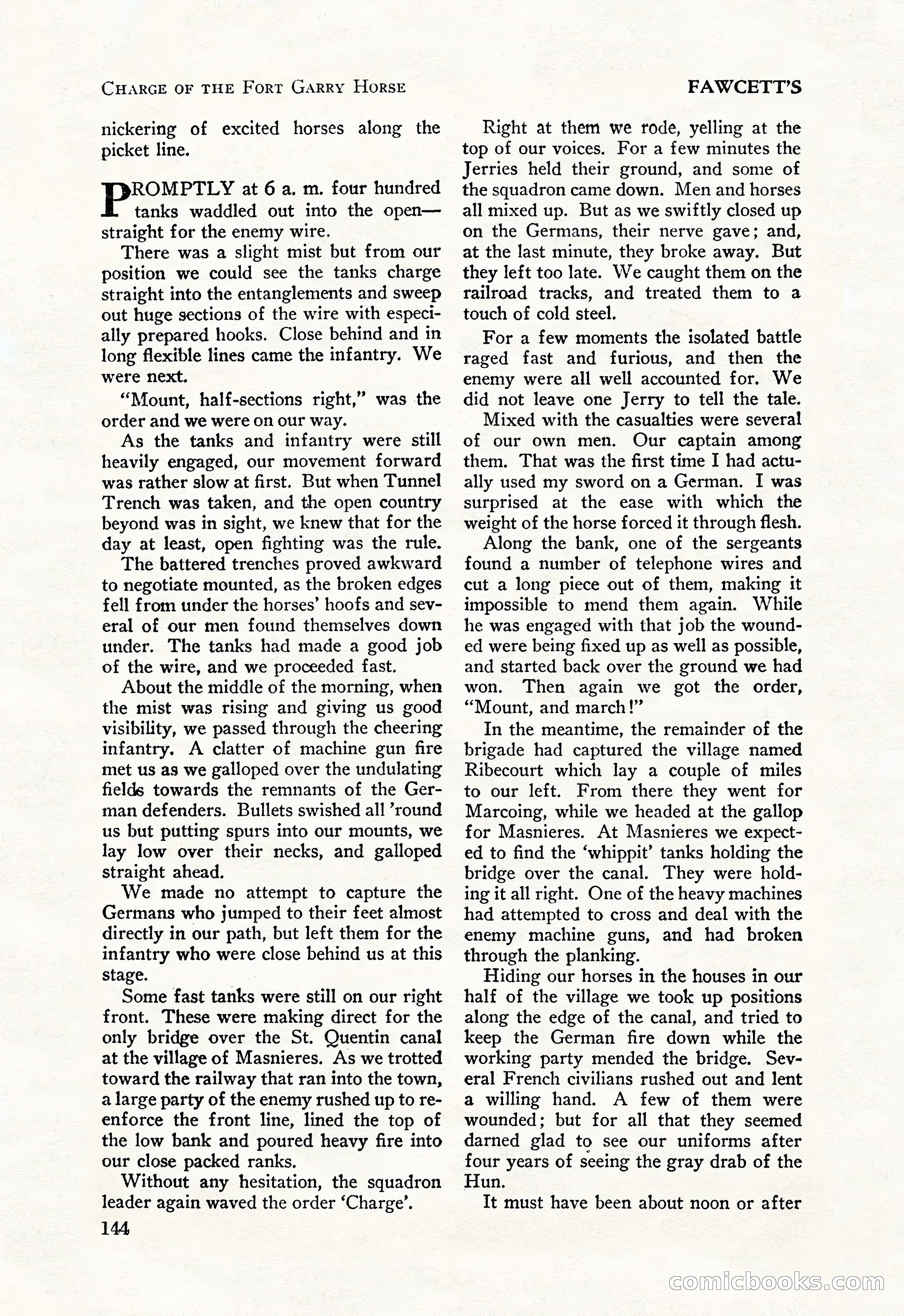 Battle Stories, August 1931 — page 144 of 164