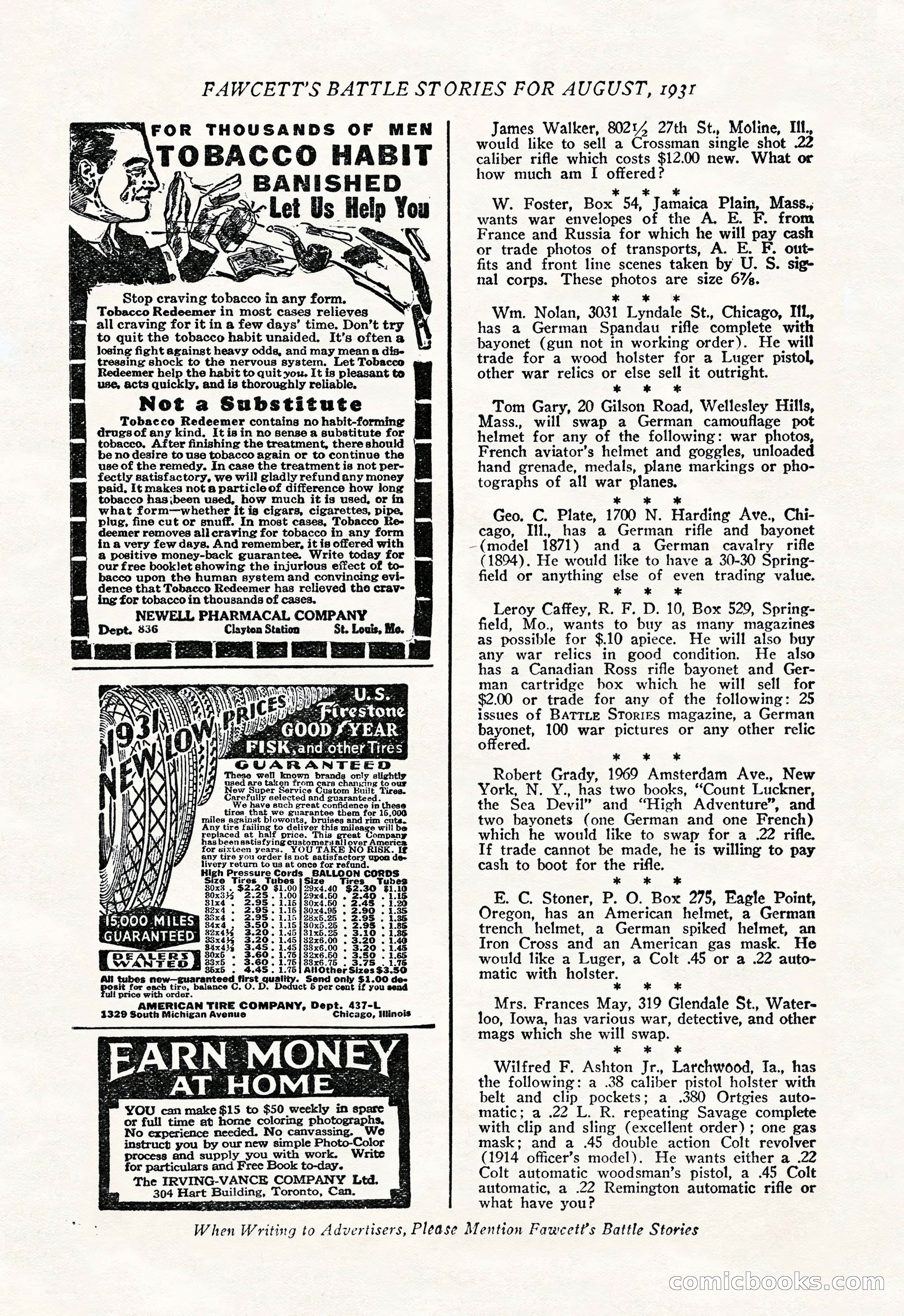 Battle Stories, August 1931 — page 158 of 164