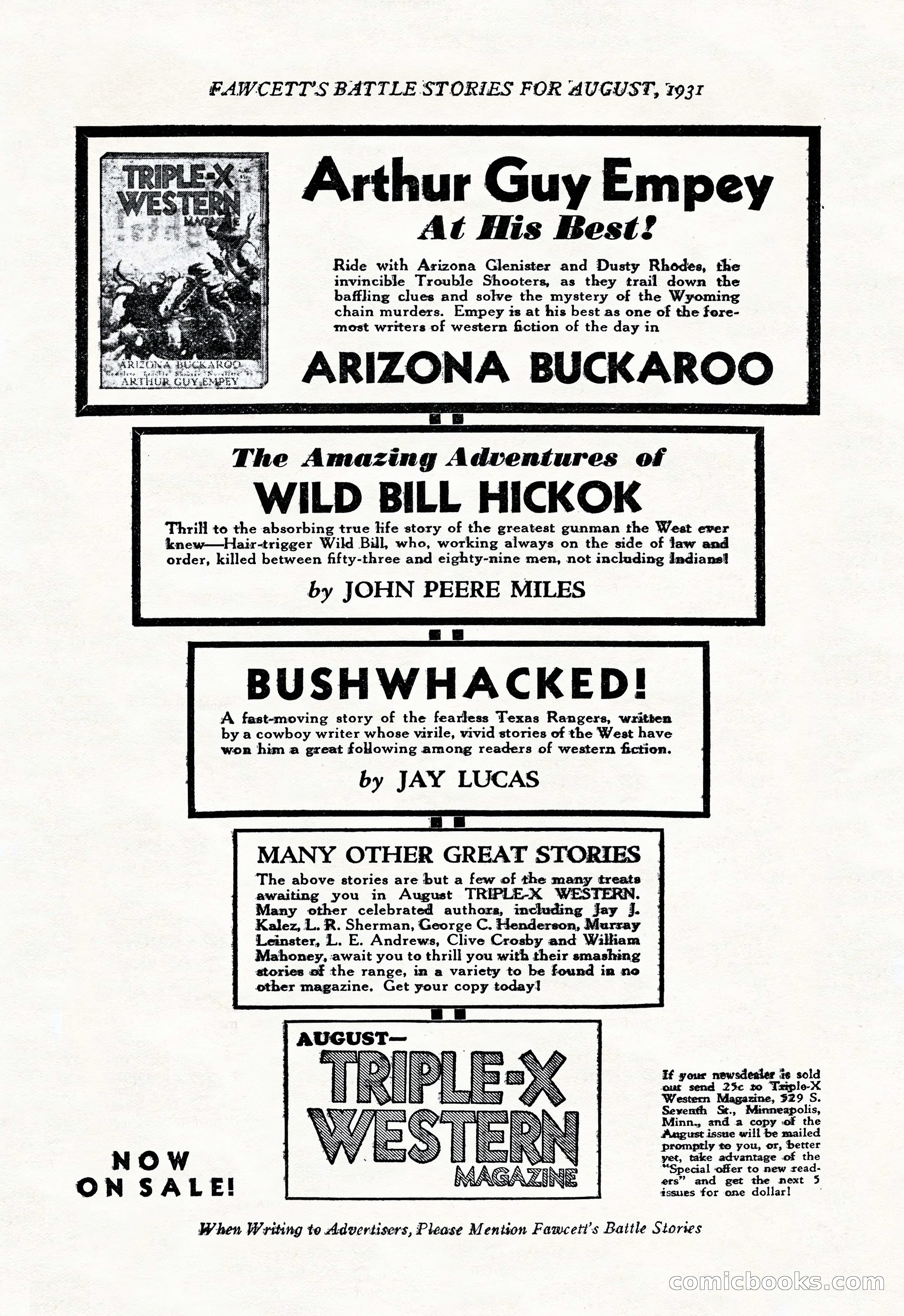 Battle Stories, August 1931 — page 159 of 164