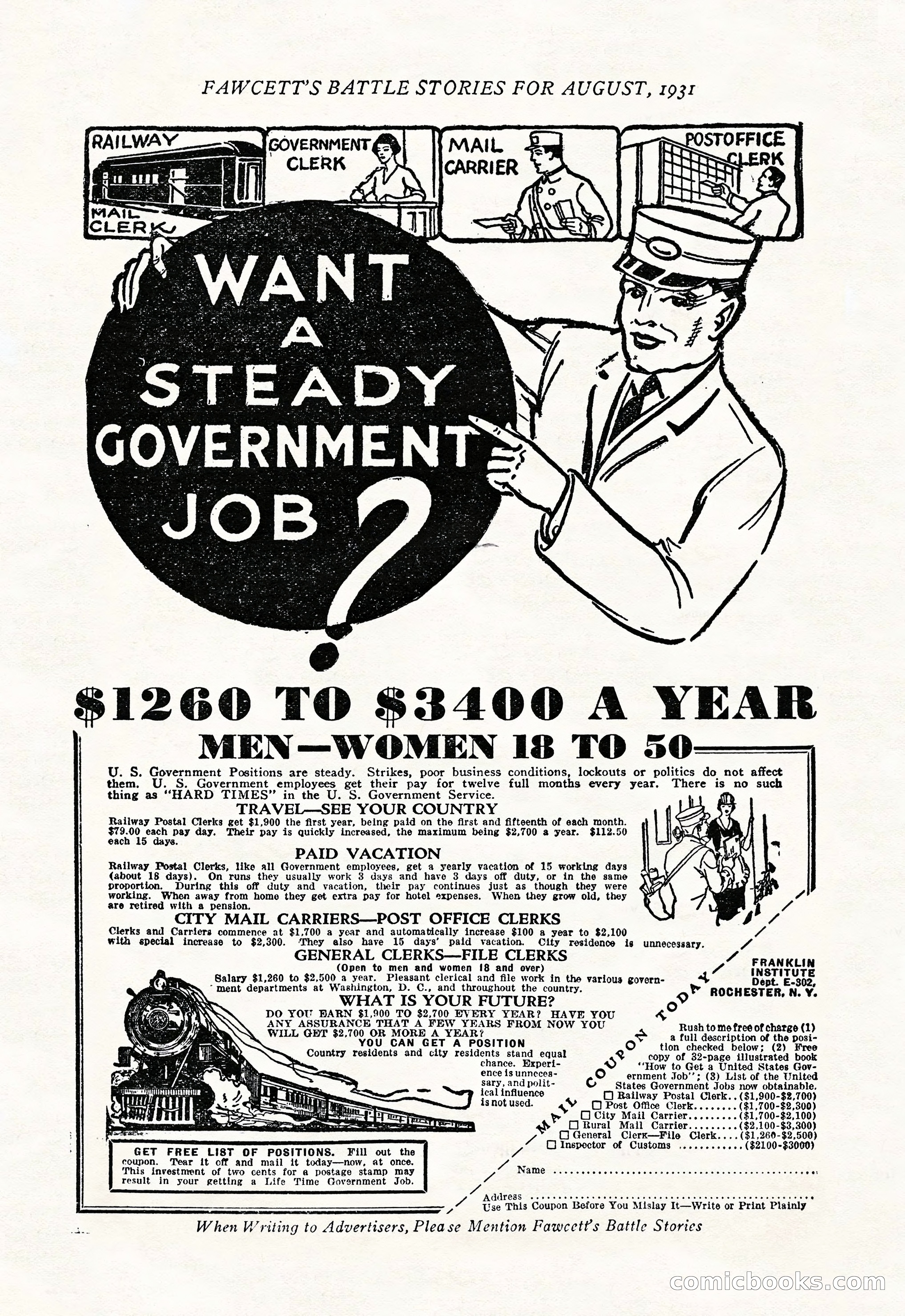 Battle Stories, August 1931 — page 162 of 164