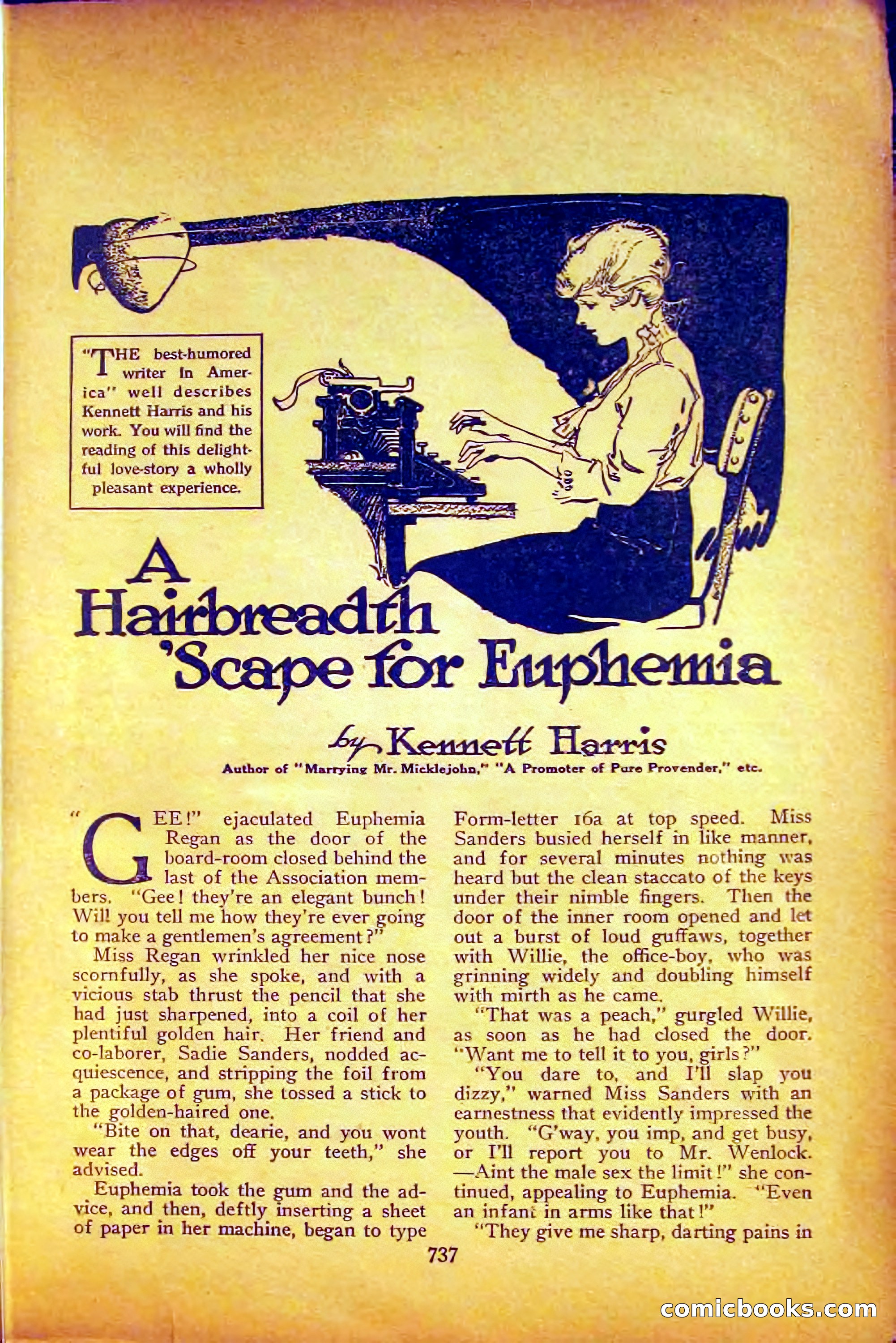 The Blue Book Magazine, August 1916 — page 23 of 260