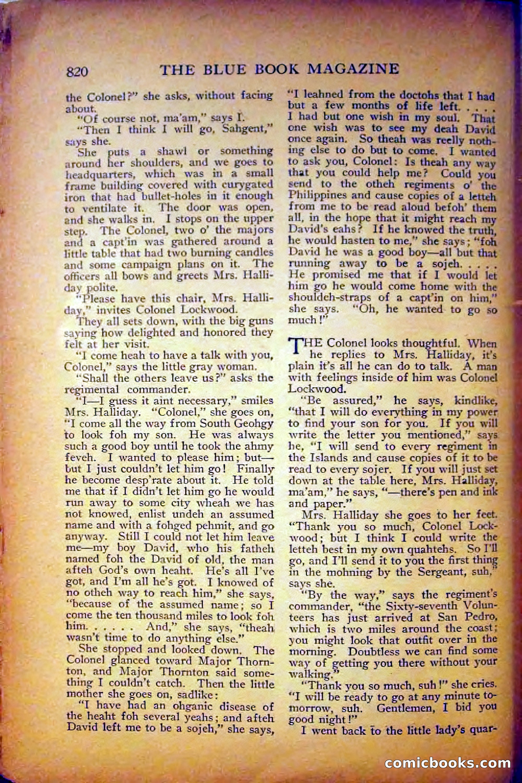 The Blue Book Magazine, August 1916 — page 106 of 260