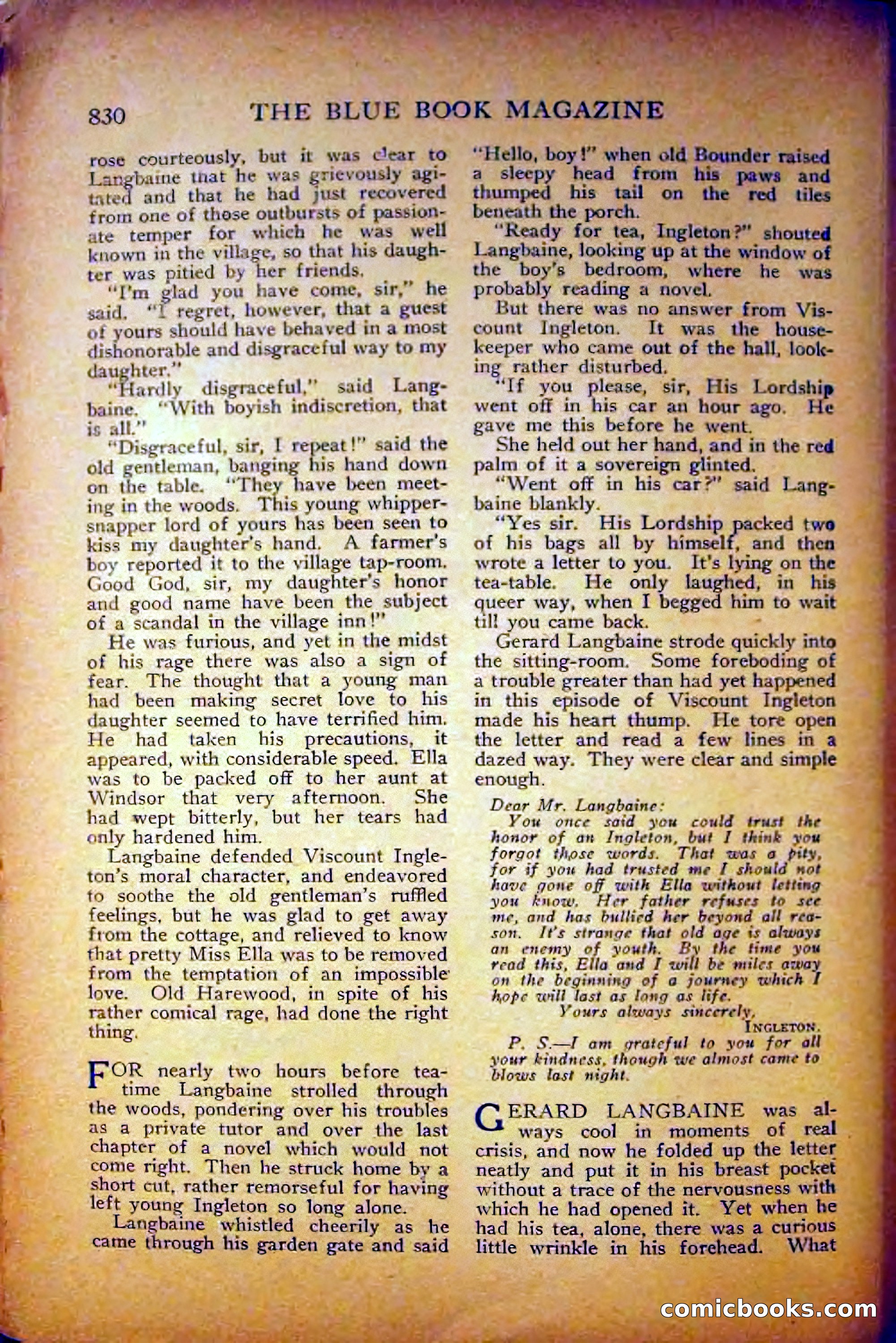 The Blue Book Magazine, August 1916 — page 116 of 260
