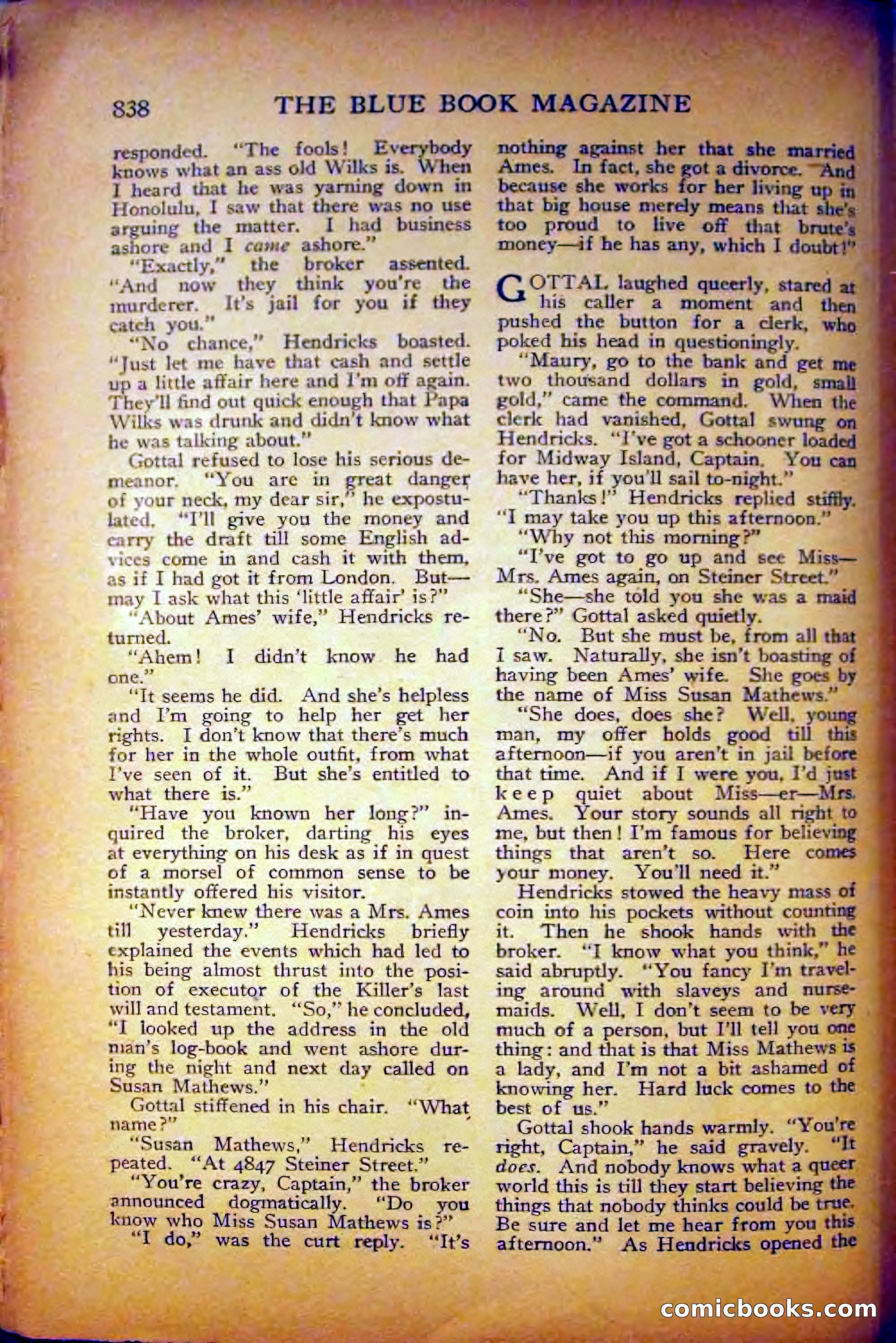 The Blue Book Magazine, August 1916 — page 124 of 260