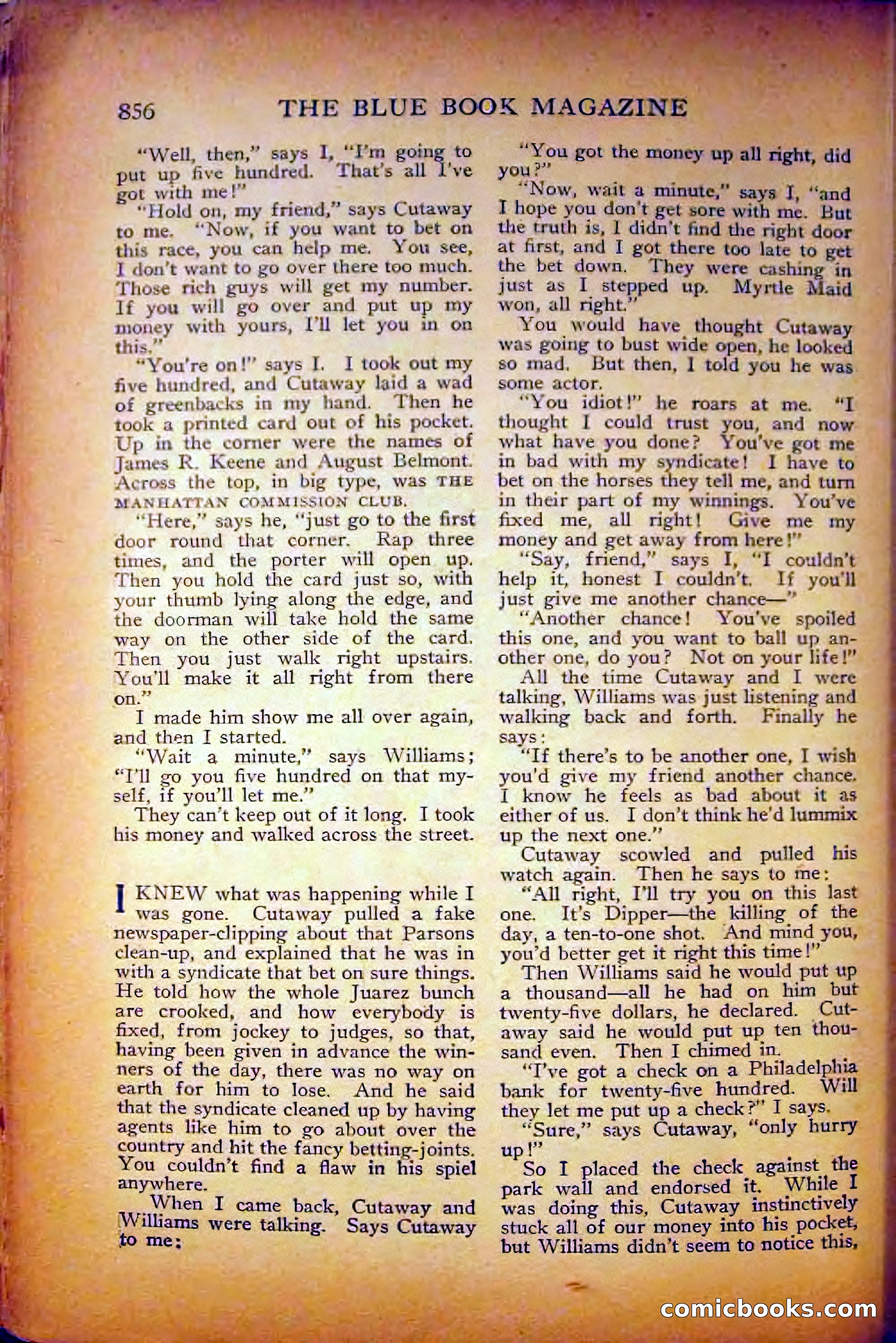 The Blue Book Magazine, August 1916 — page 142 of 260