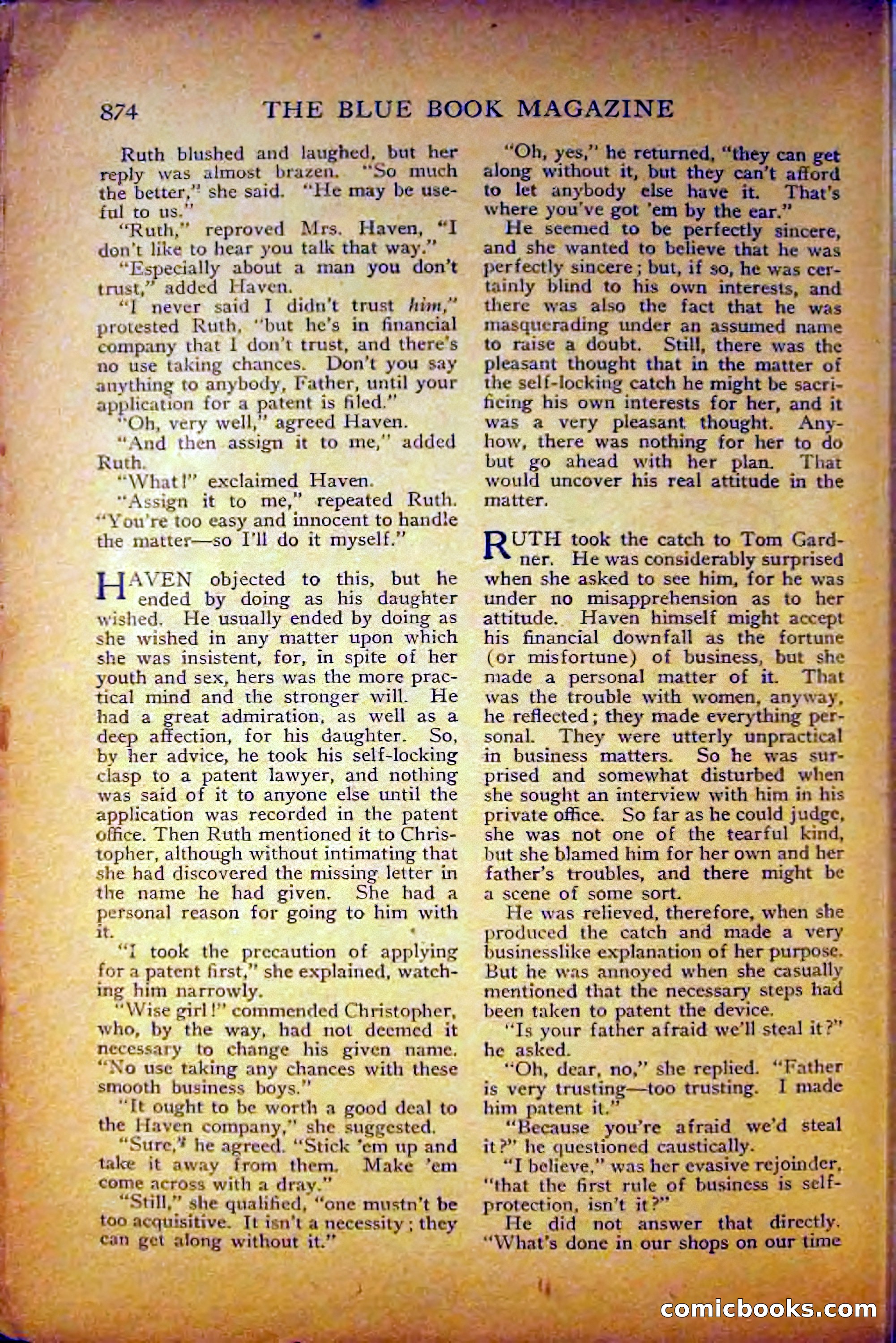 The Blue Book Magazine, August 1916 — page 160 of 260