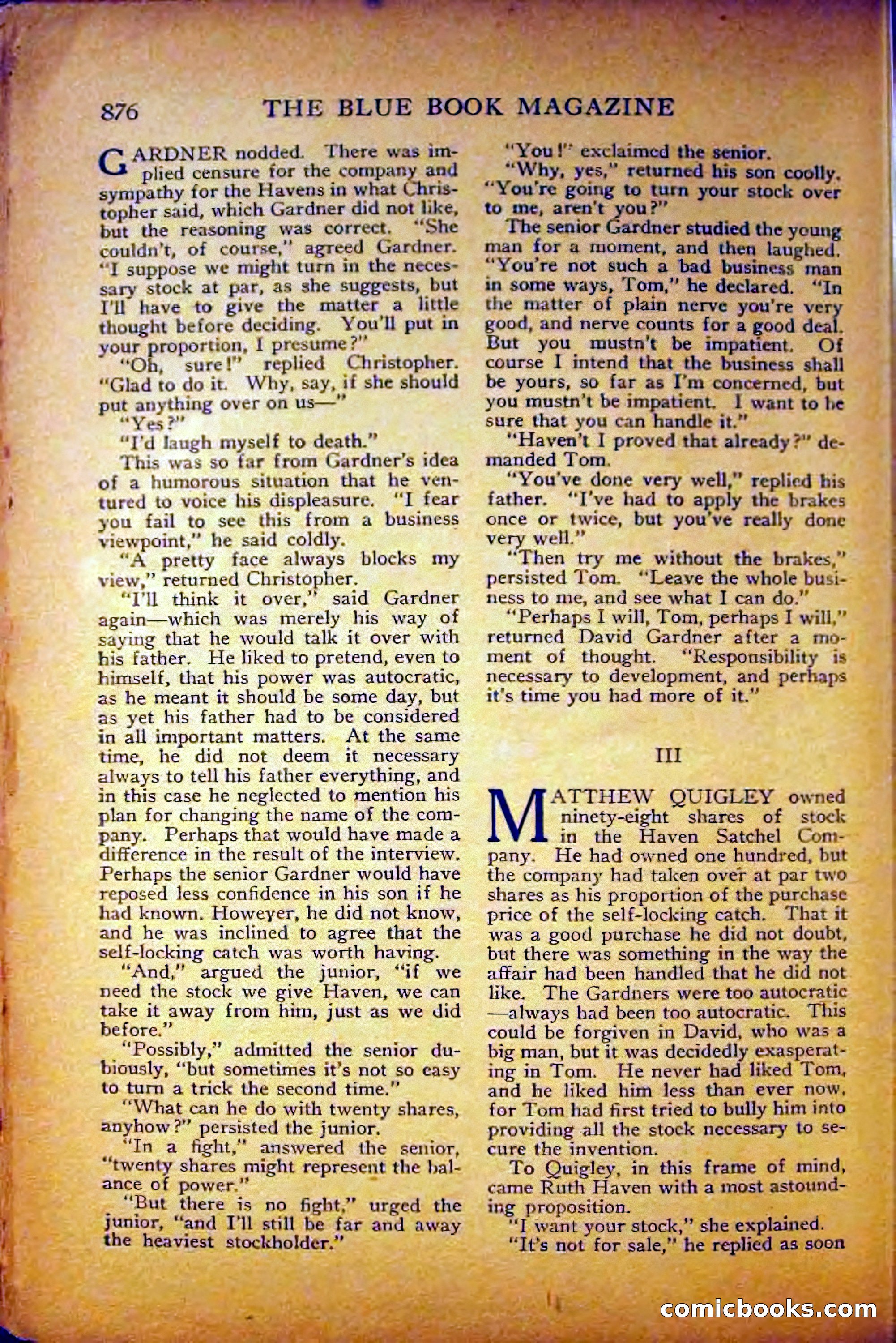 The Blue Book Magazine, August 1916 — page 162 of 260