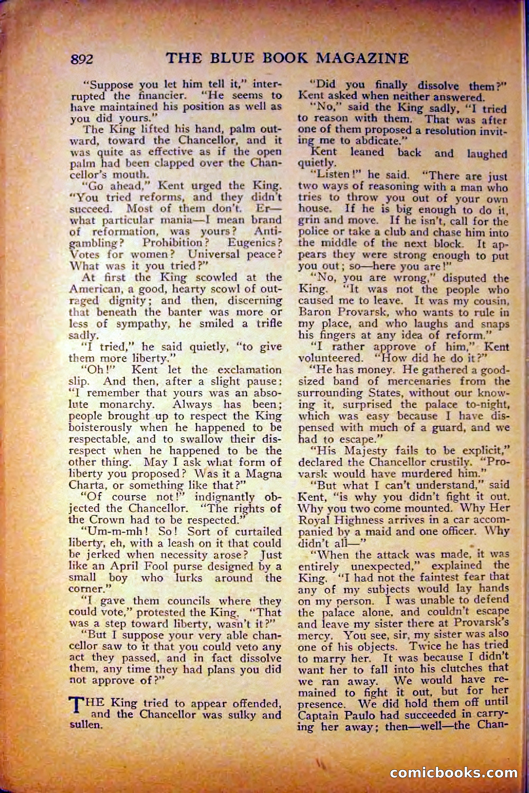 The Blue Book Magazine, August 1916 — page 178 of 260