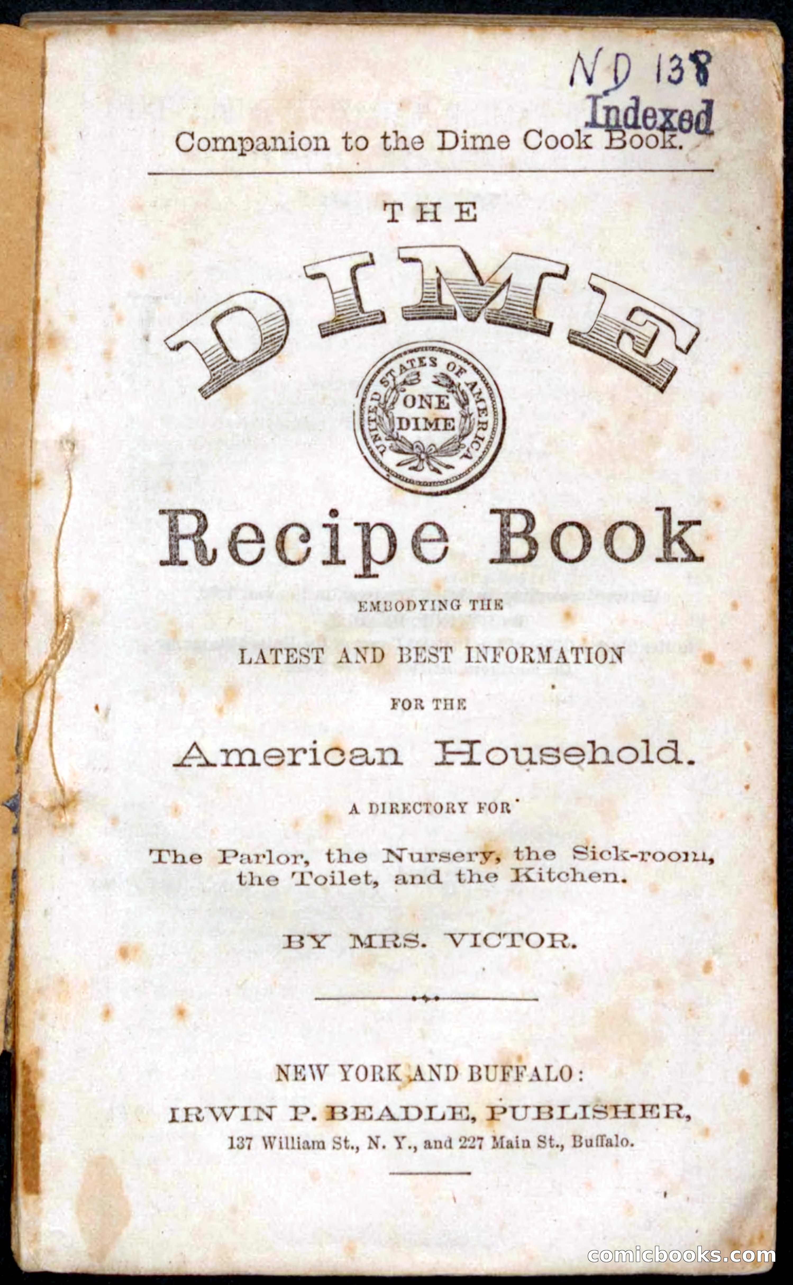 Beadle's Dime Recipe Book — page 3 of 78
