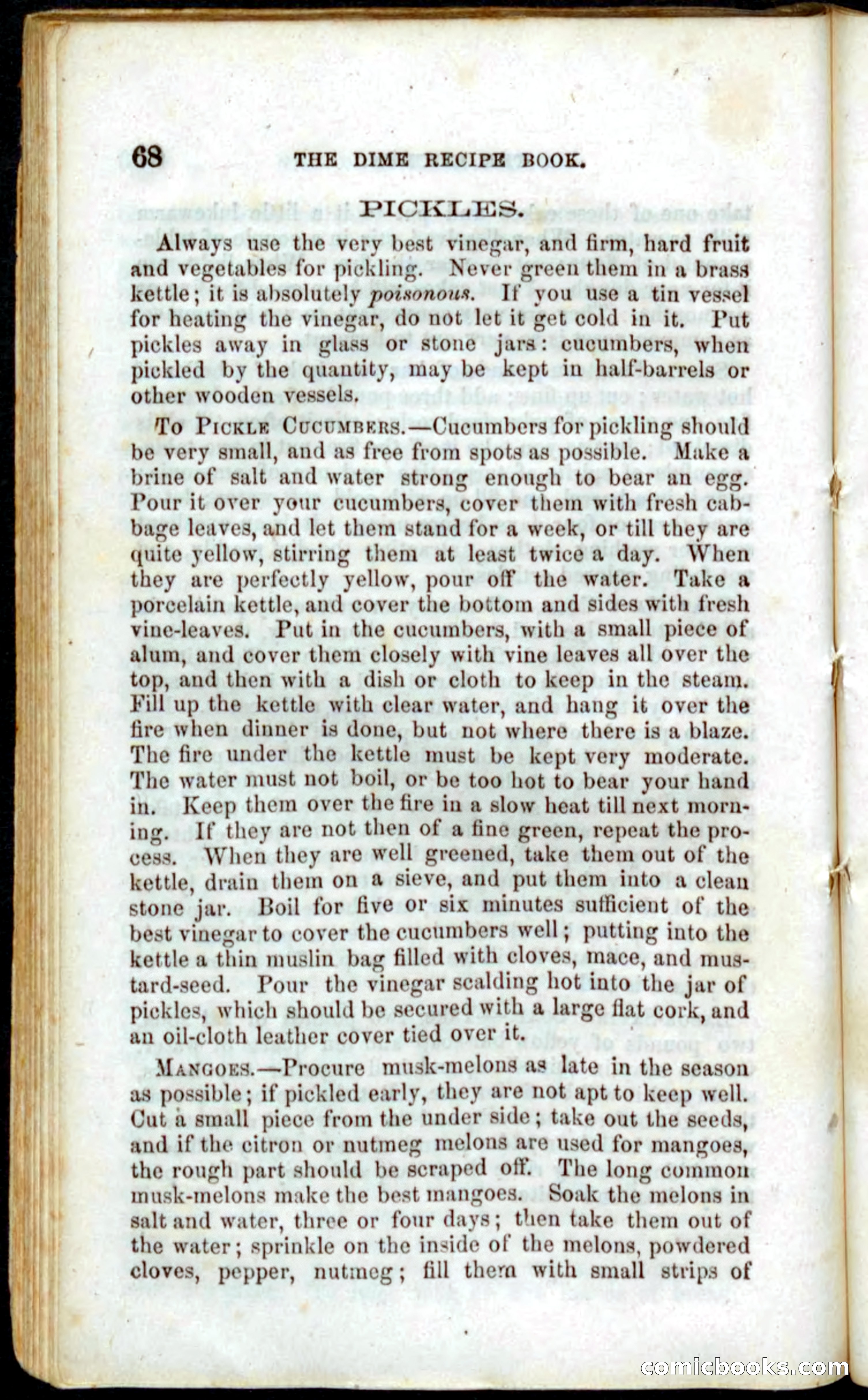 Beadle's Dime Recipe Book — page 70 of 78