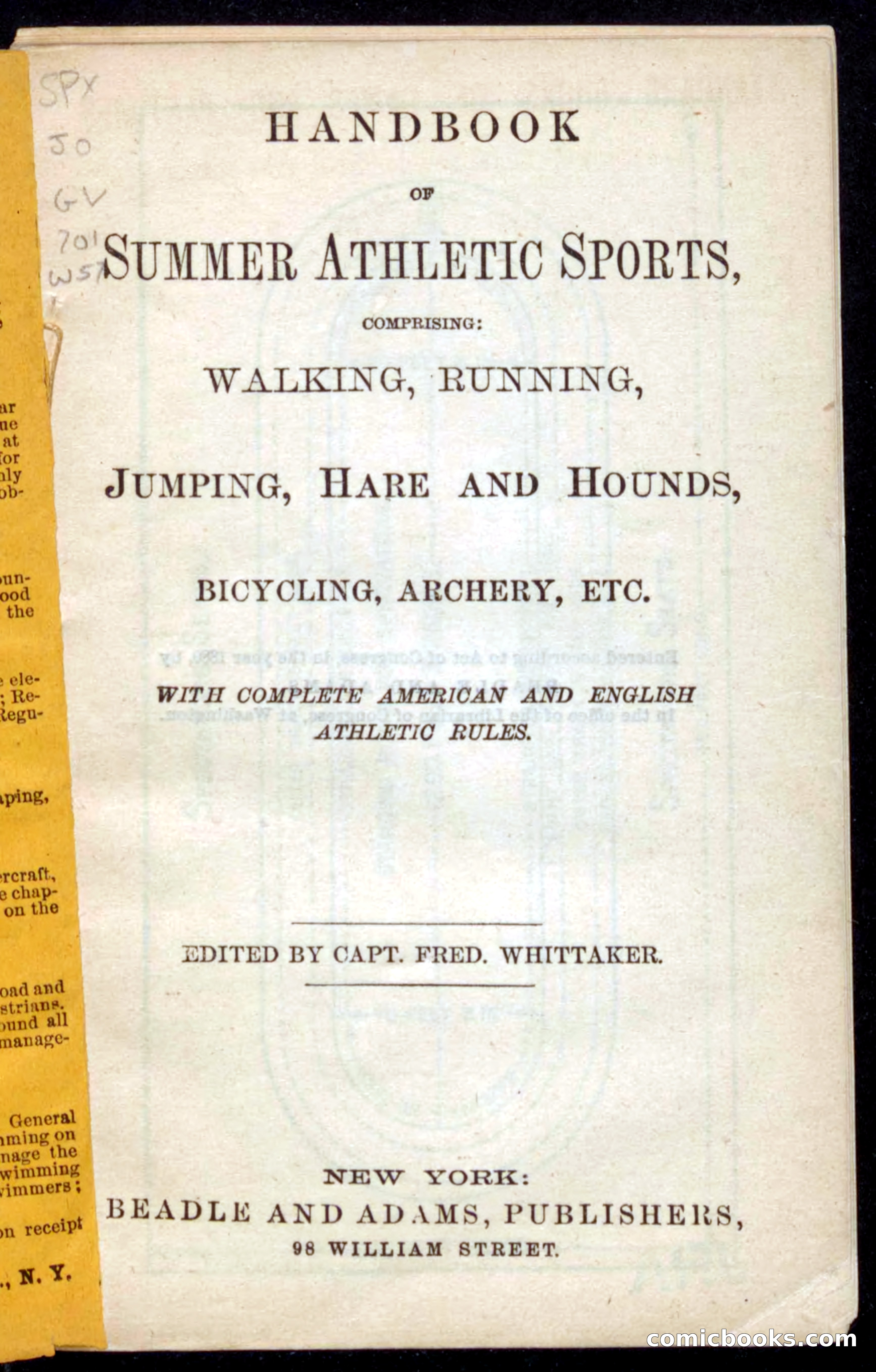 Beadle's Dime Handbooks: Grand Book of Summer Sports — page 3 of 68