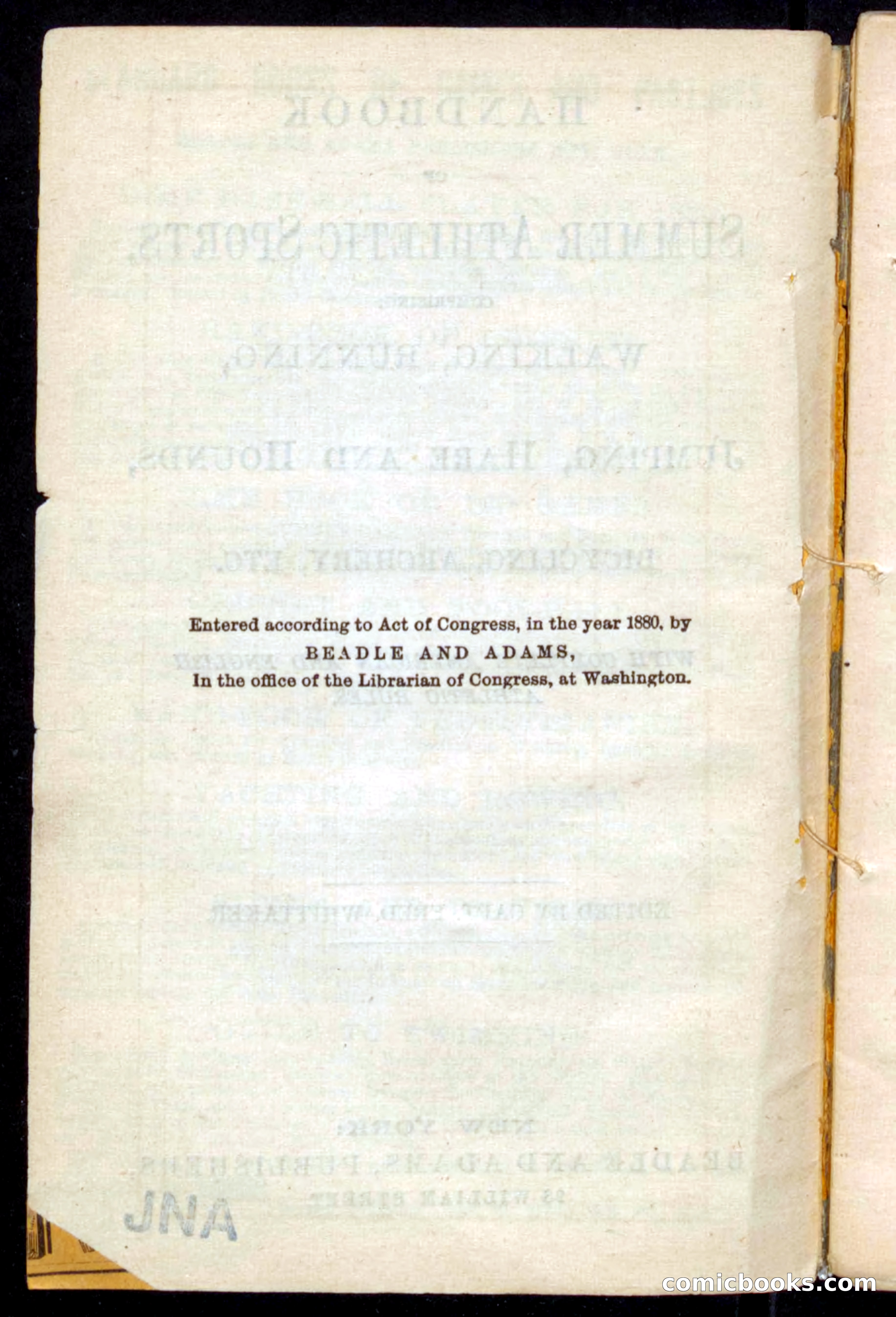 Beadle's Dime Handbooks: Grand Book of Summer Sports — page 4 of 68