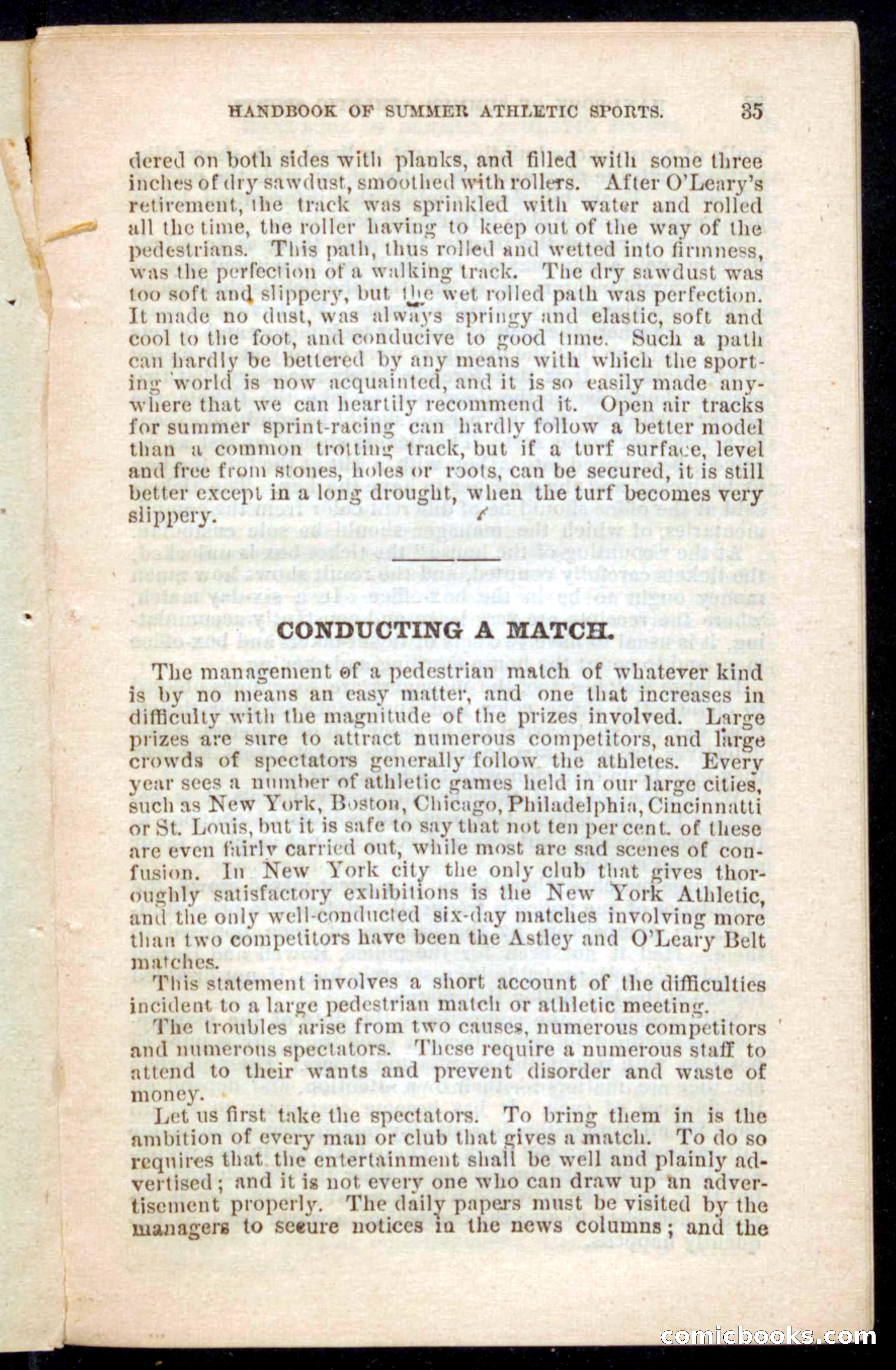 Beadle's Dime Handbooks: Grand Book of Summer Sports — page 35 of 68