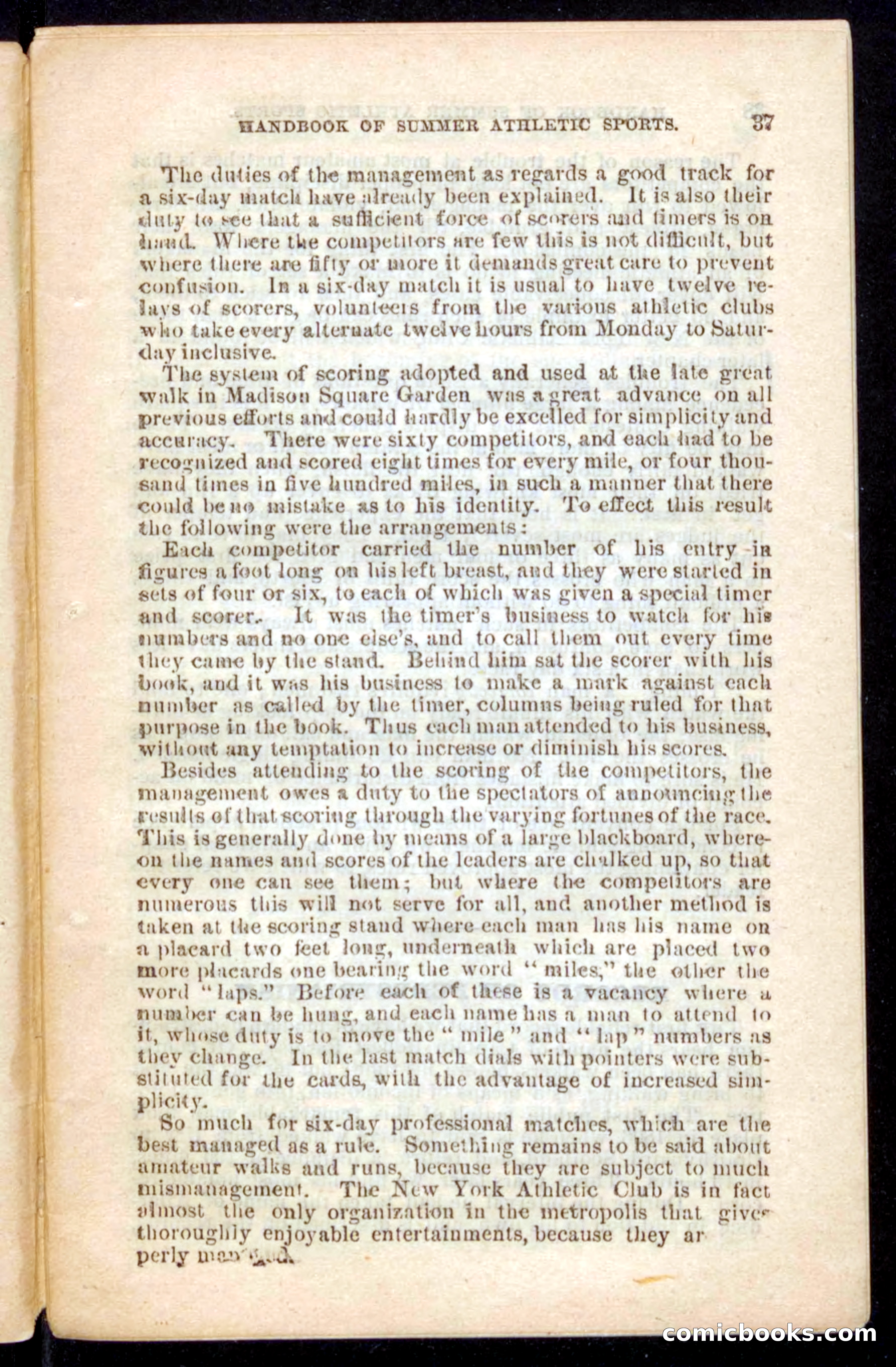 Beadle's Dime Handbooks: Grand Book of Summer Sports — page 37 of 68