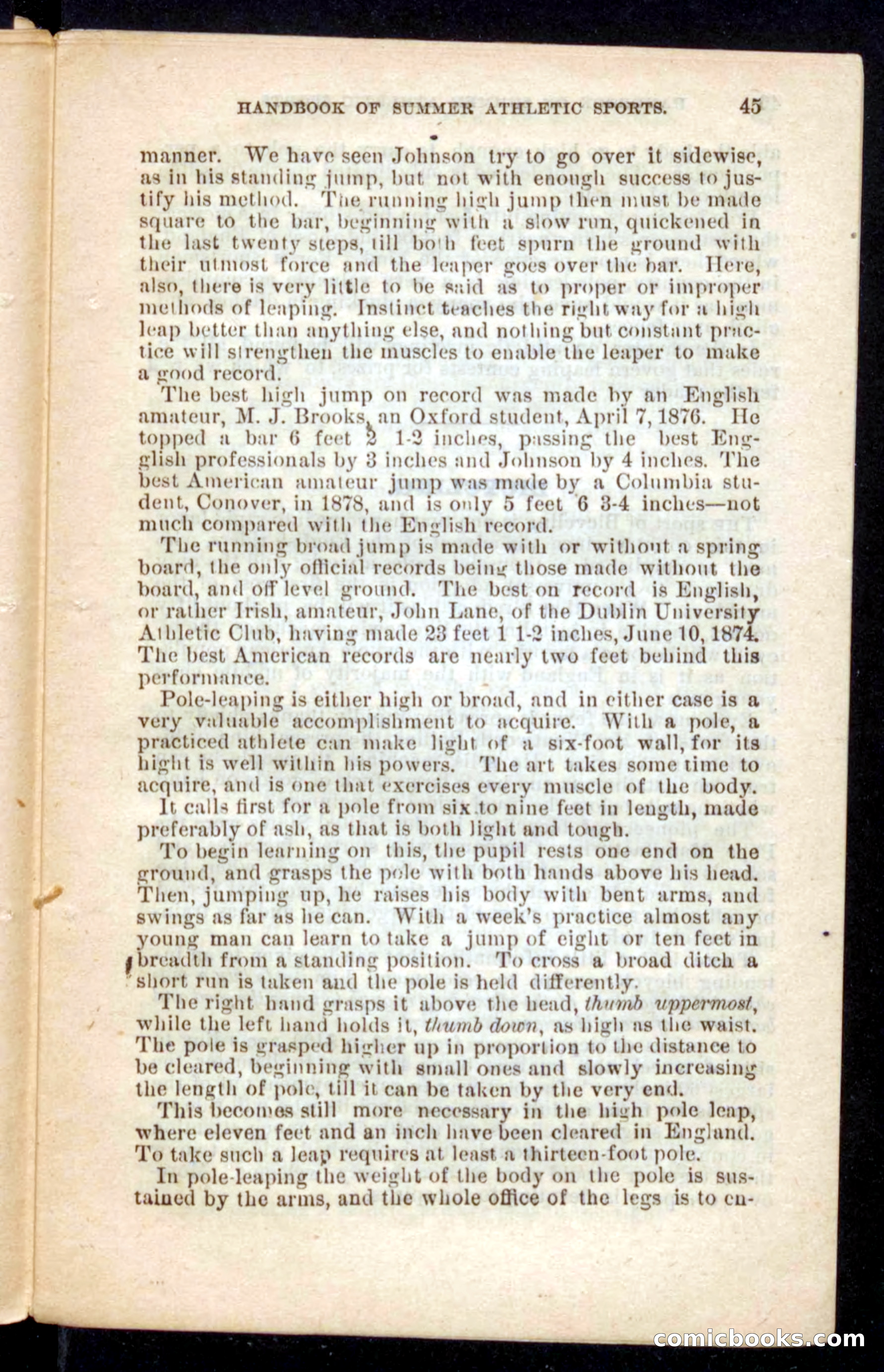 Beadle's Dime Handbooks: Grand Book of Summer Sports — page 45 of 68