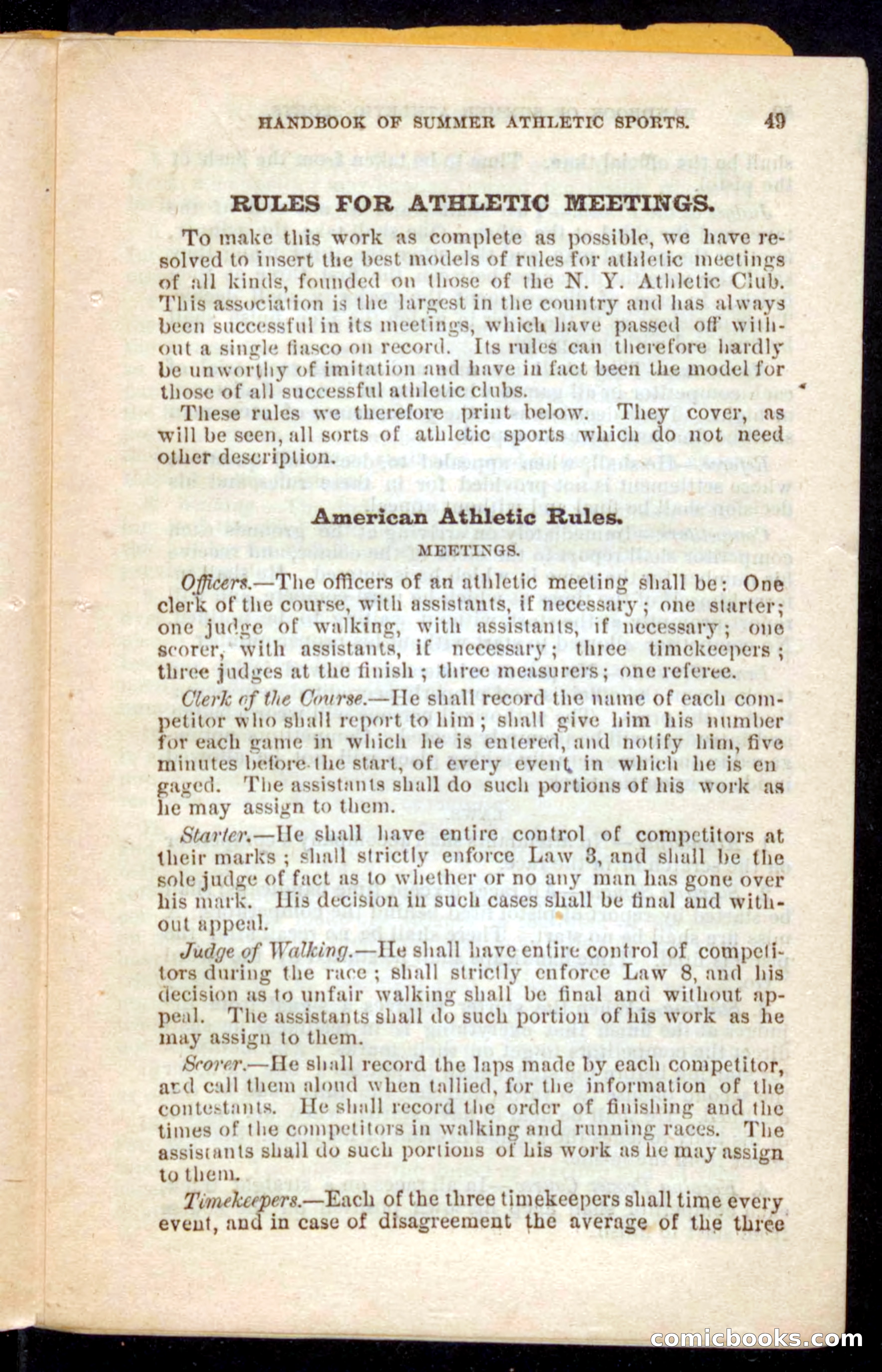 Beadle's Dime Handbooks: Grand Book of Summer Sports — page 49 of 68
