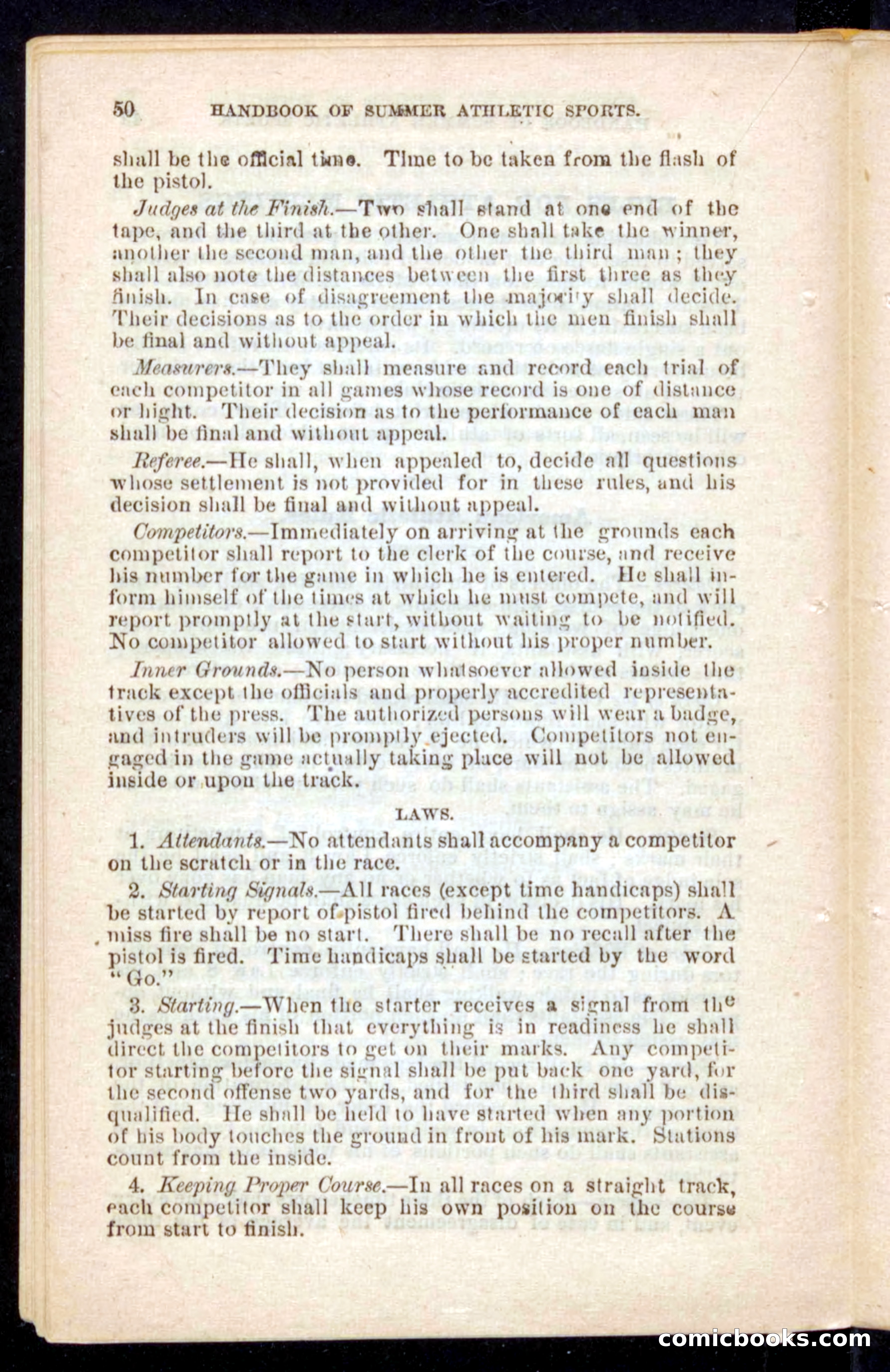 Beadle's Dime Handbooks: Grand Book of Summer Sports — page 50 of 68
