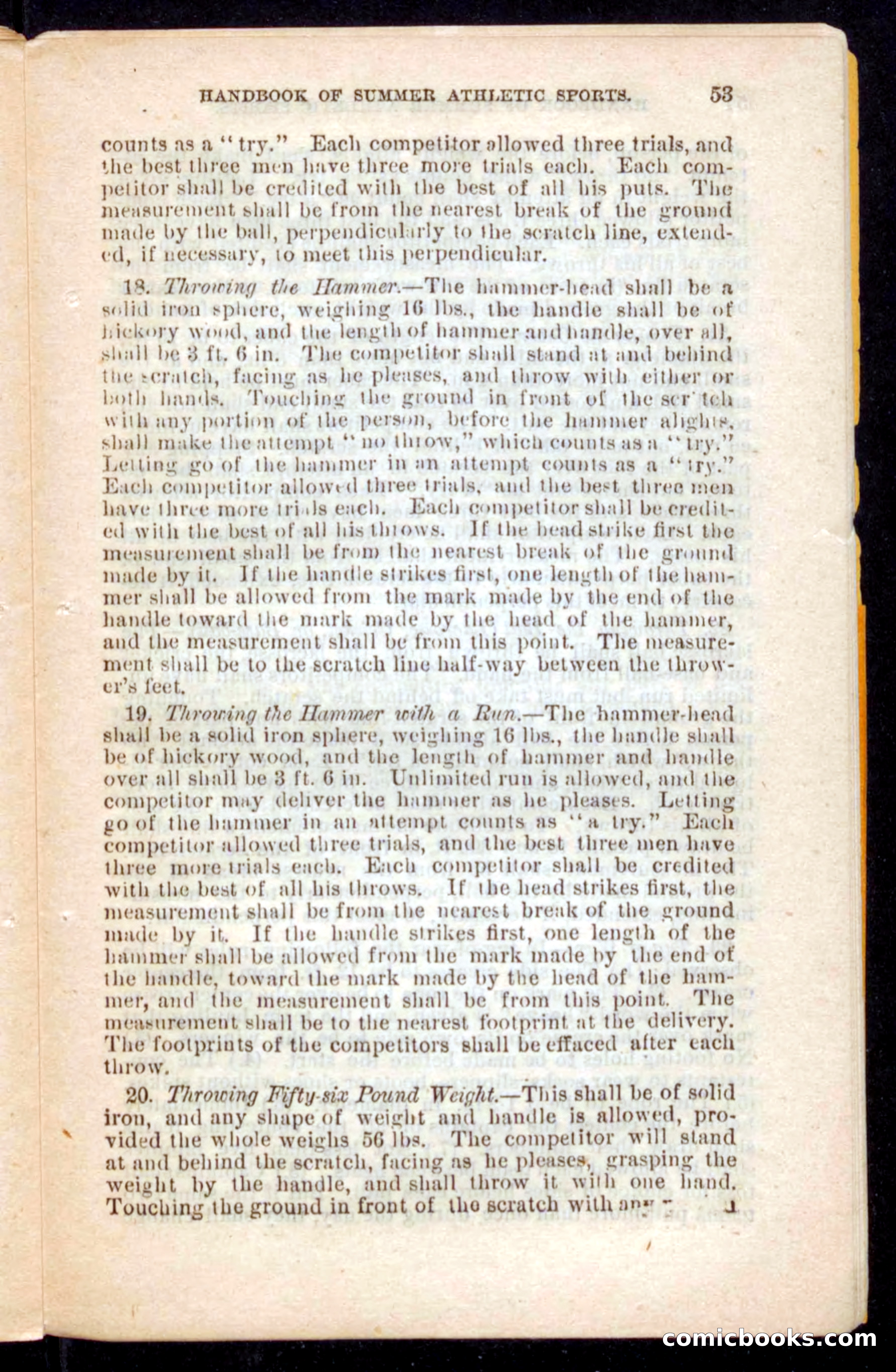 Beadle's Dime Handbooks: Grand Book of Summer Sports — page 53 of 68