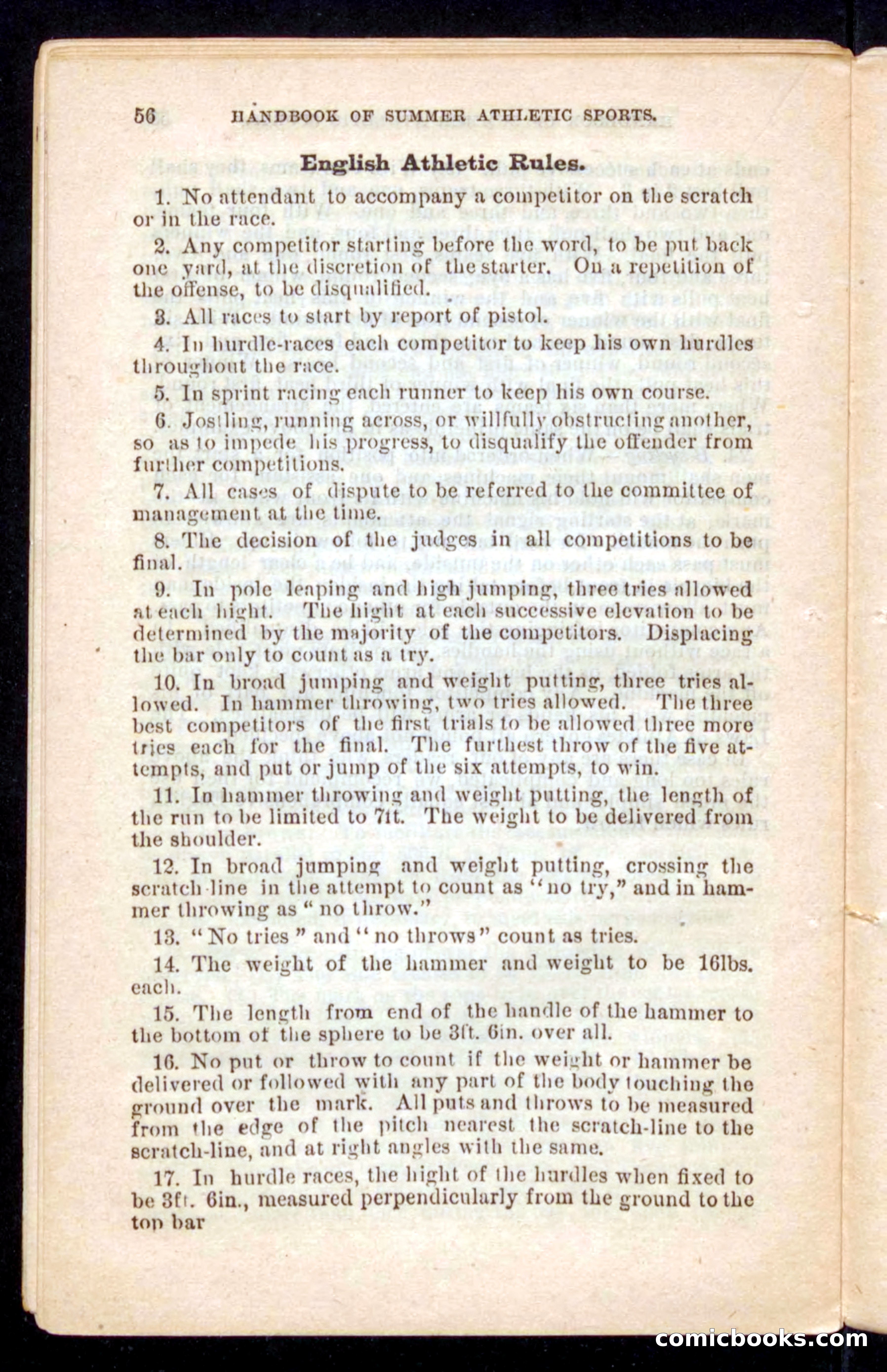 Beadle's Dime Handbooks: Grand Book of Summer Sports — page 56 of 68