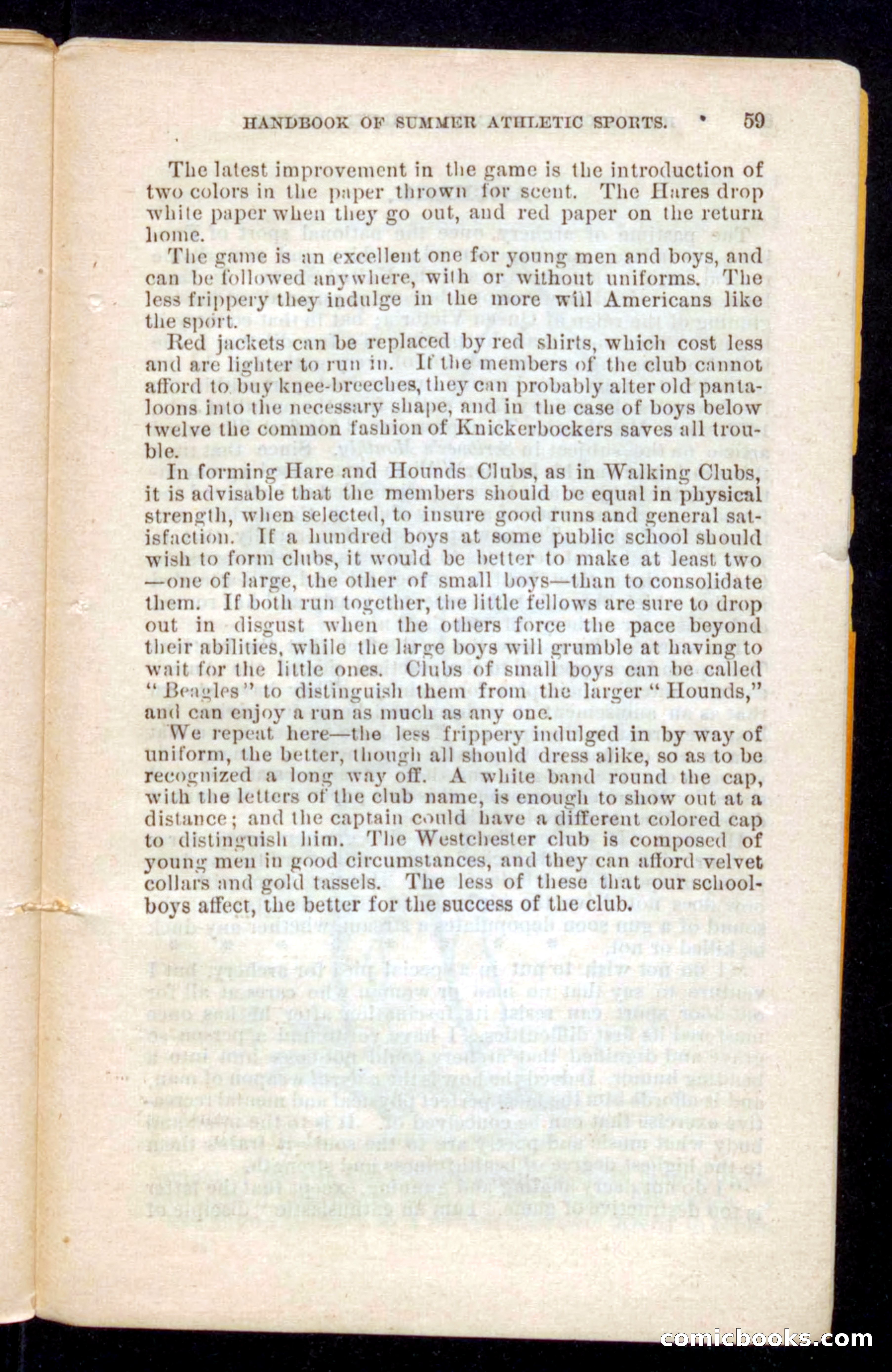 Beadle's Dime Handbooks: Grand Book of Summer Sports — page 59 of 68