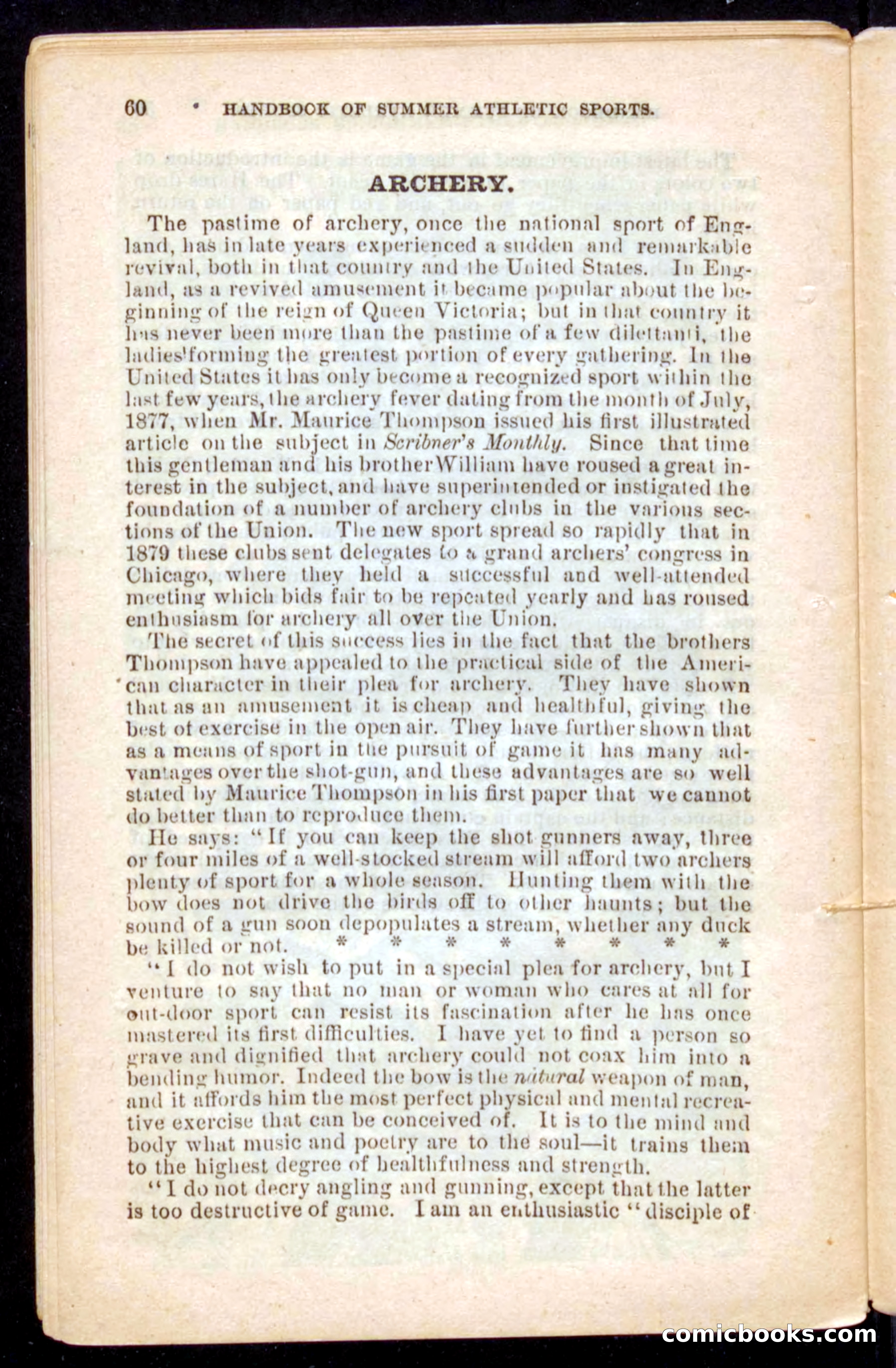 Beadle's Dime Handbooks: Grand Book of Summer Sports — page 60 of 68