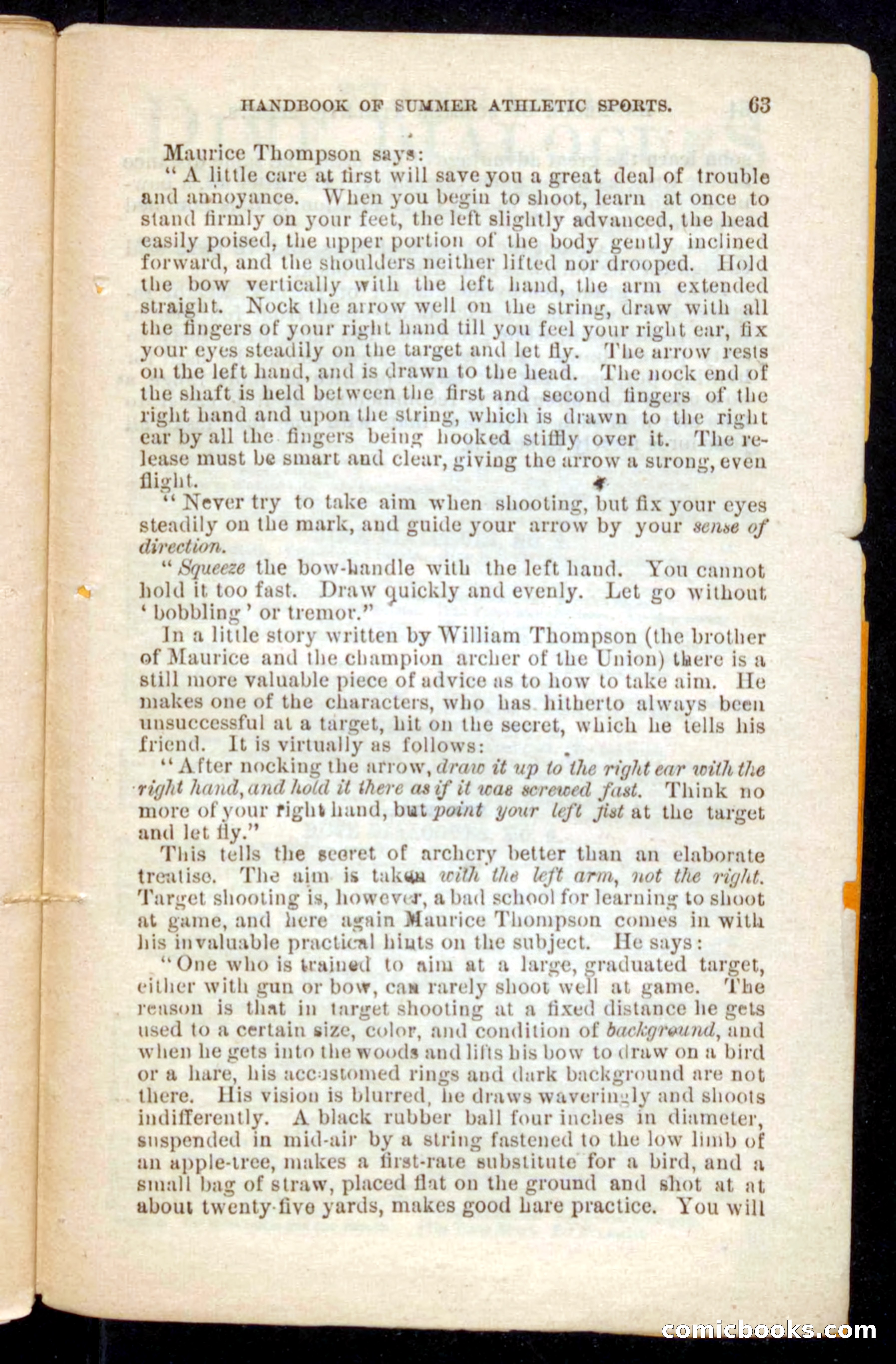 Beadle's Dime Handbooks: Grand Book of Summer Sports — page 63 of 68