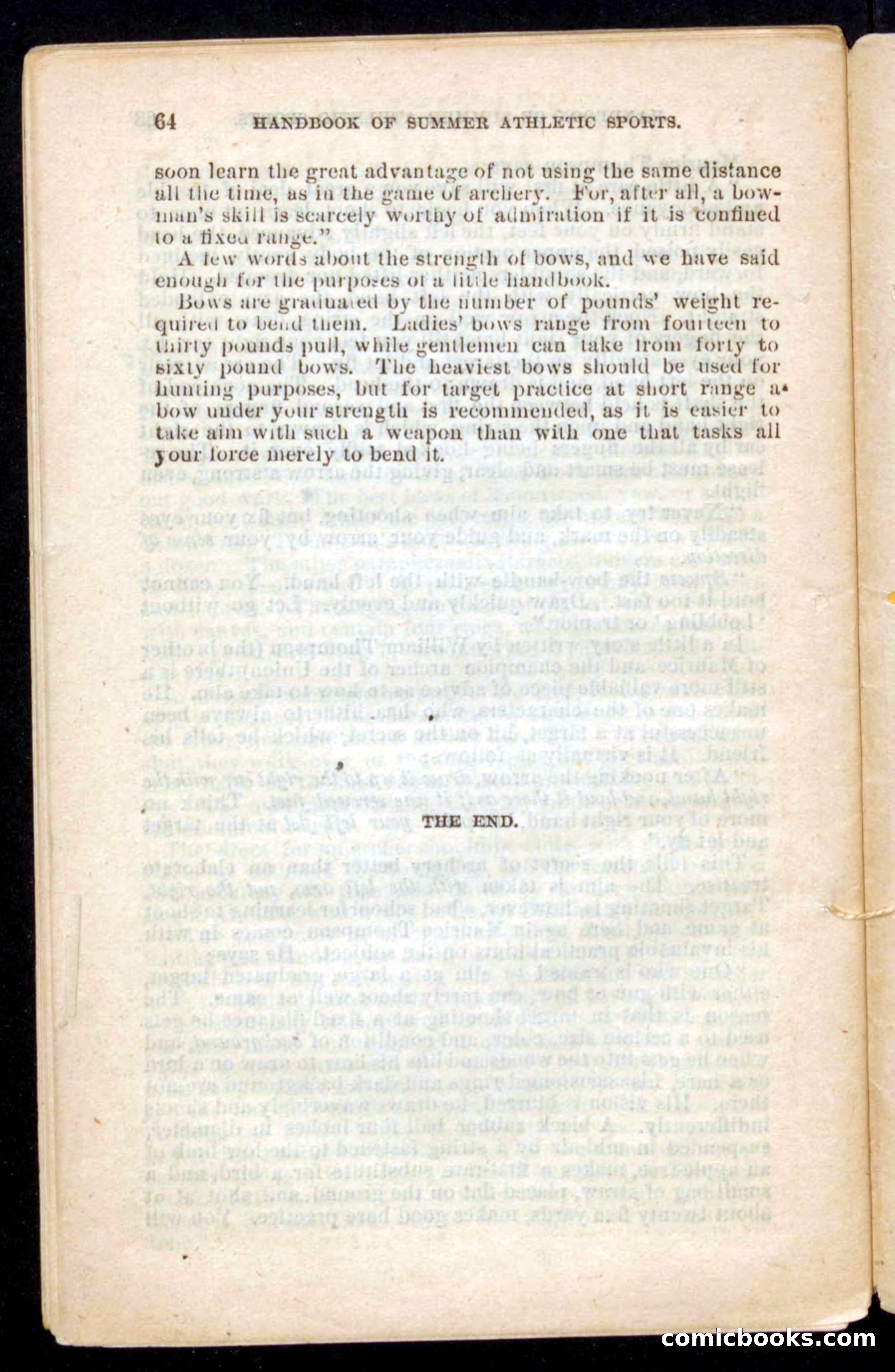 Beadle's Dime Handbooks: Grand Book of Summer Sports — page 64 of 68