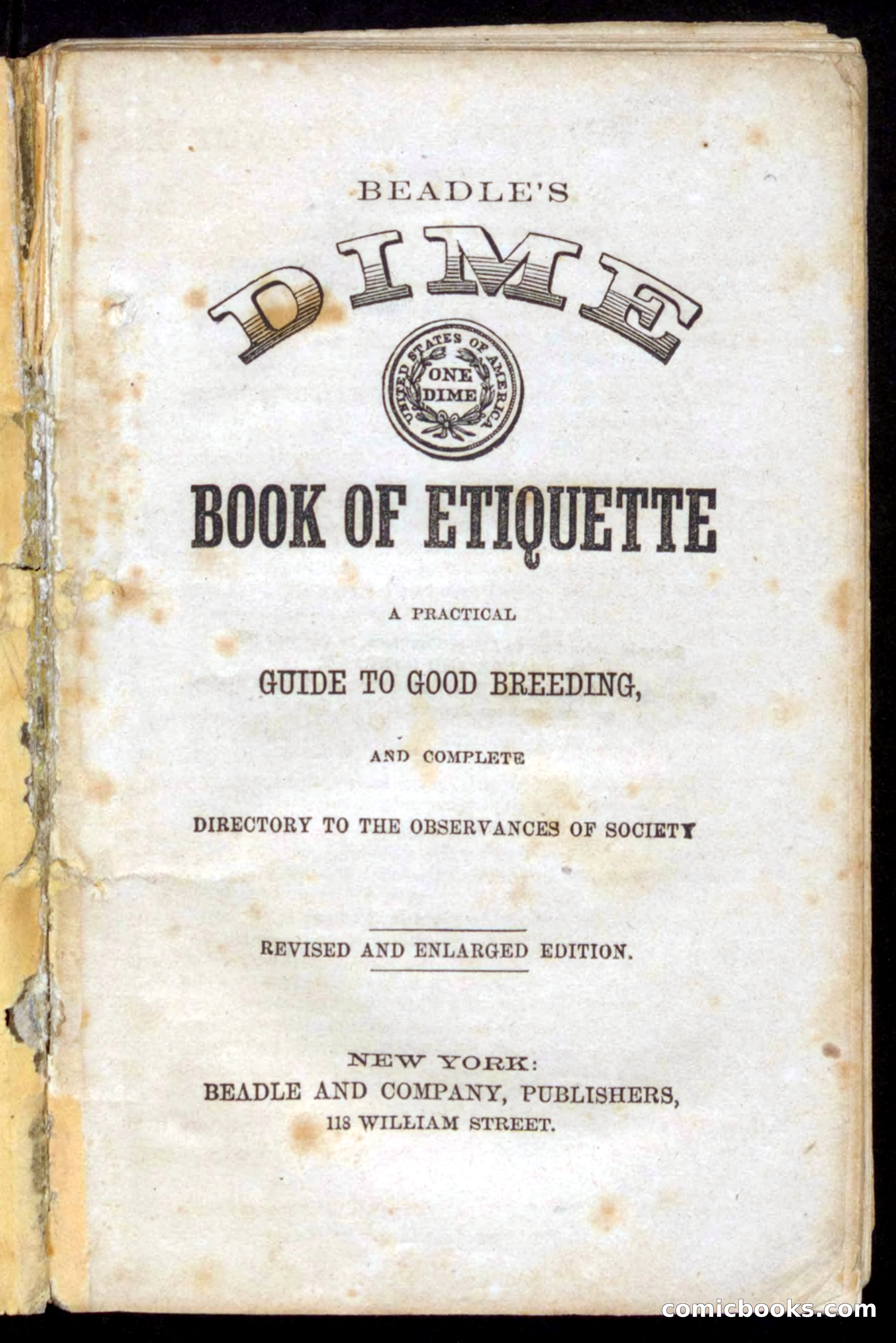 Beadle's Dime Book of Etiquette — page 3 of 72