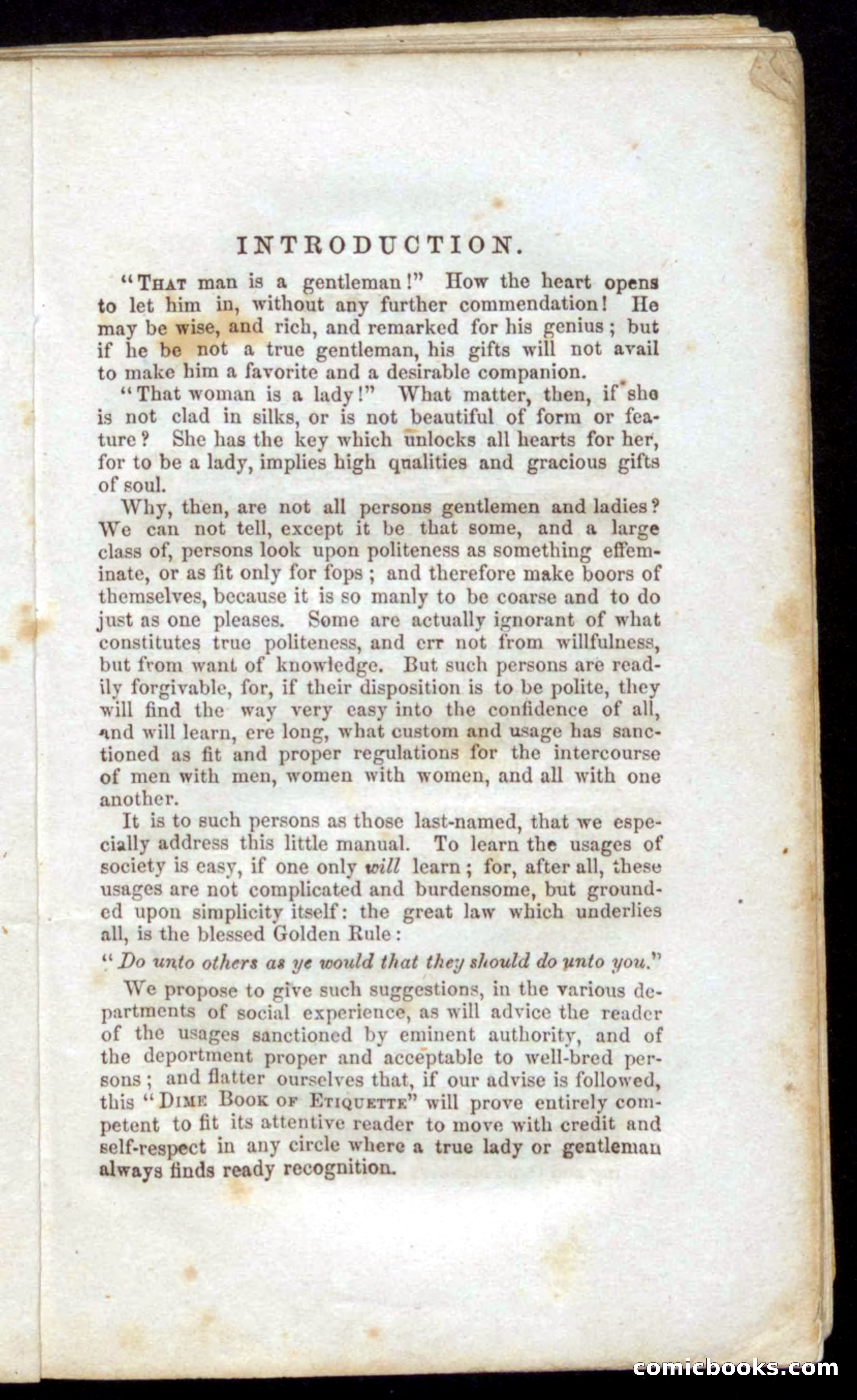 Beadle's Dime Book of Etiquette — page 5 of 72