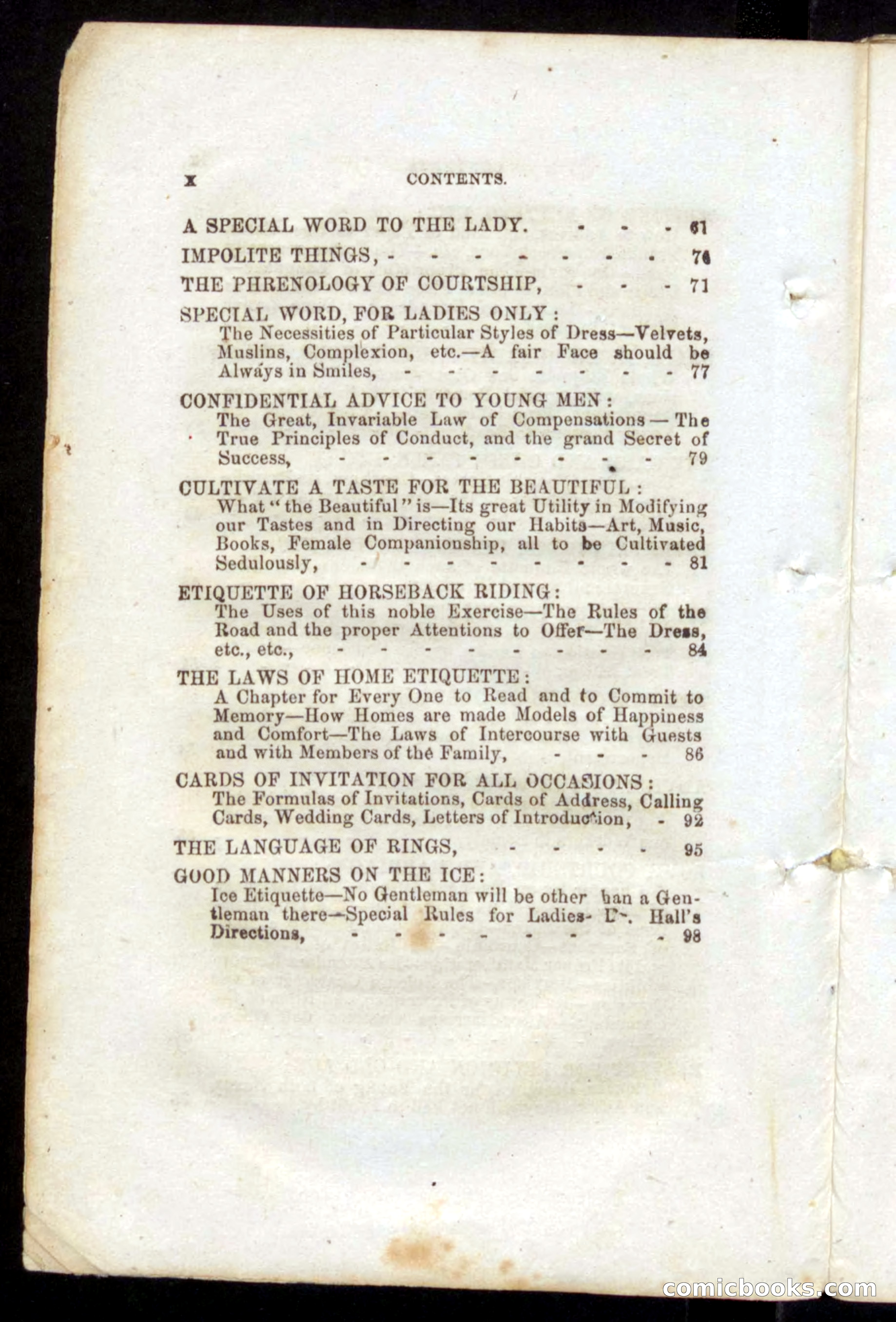 Beadle's Dime Book of Etiquette — page 8 of 72