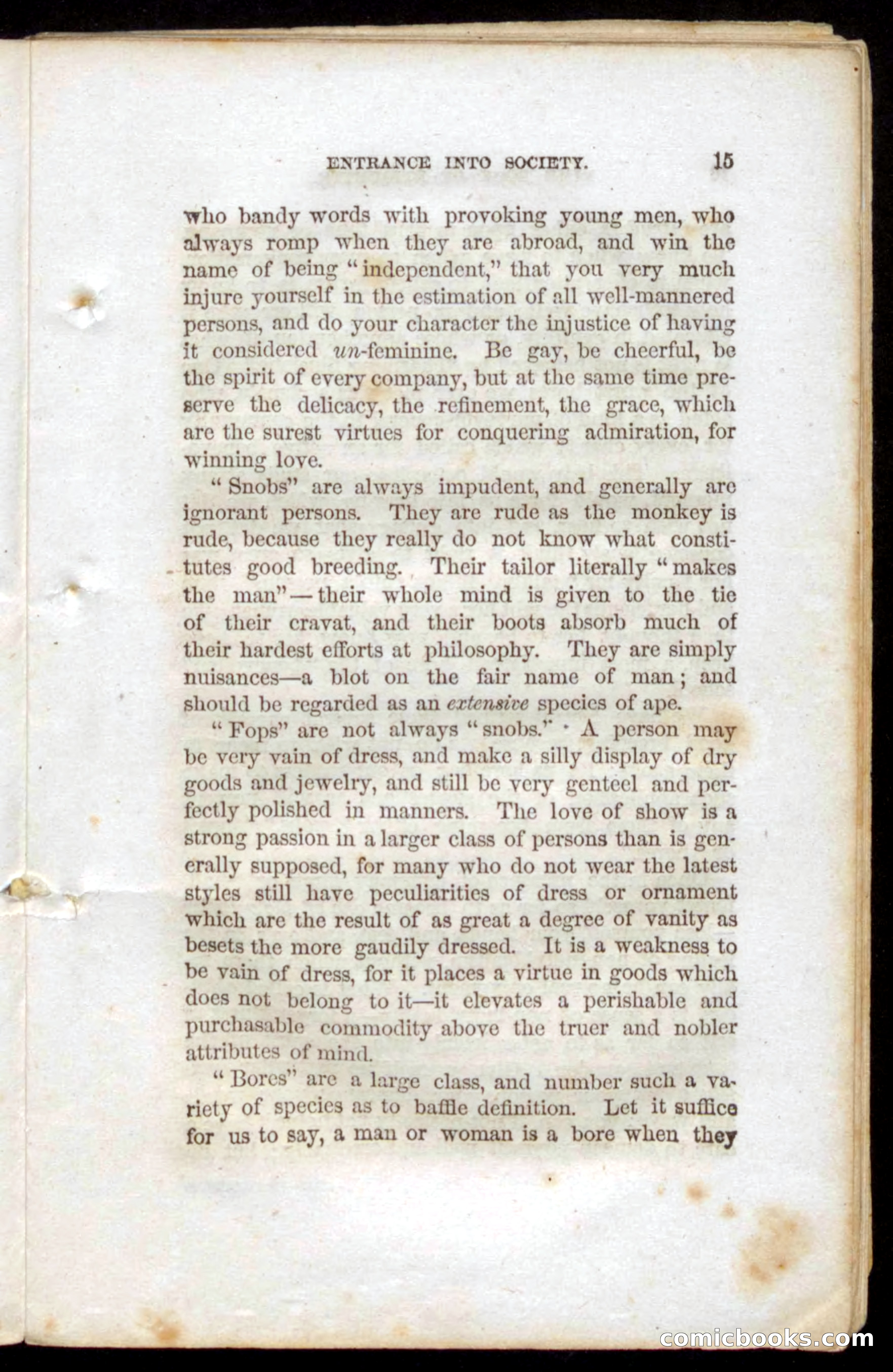 Beadle's Dime Book of Etiquette — page 13 of 72
